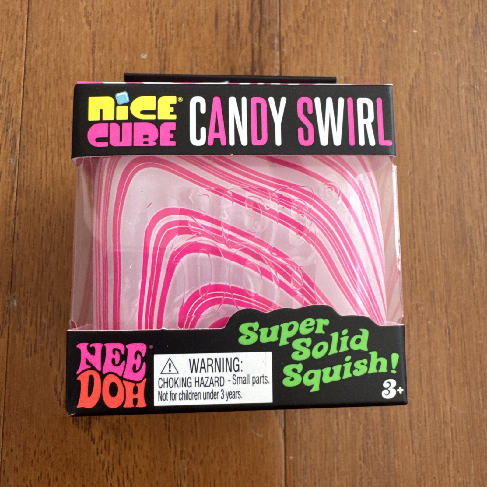 New Authentic NEEDOH Nice Cube Candy Swirl NEE DOH fidget Squeeze Toy SHIPS NOW!