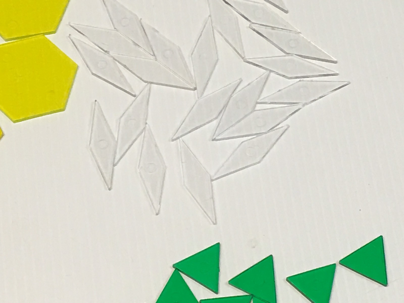 Translucent Pattern Blocks / 150 Pc. Set for use with light tables #2
