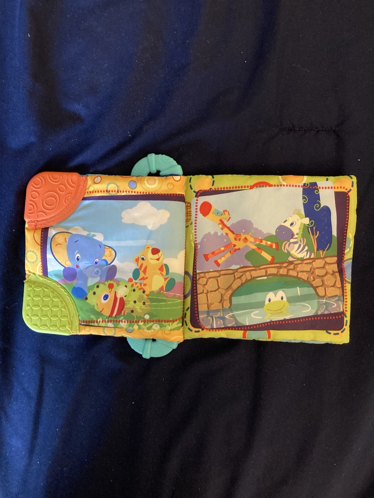 Bright Starts Baby Picture Book | Crinkly Material | Animal Theme