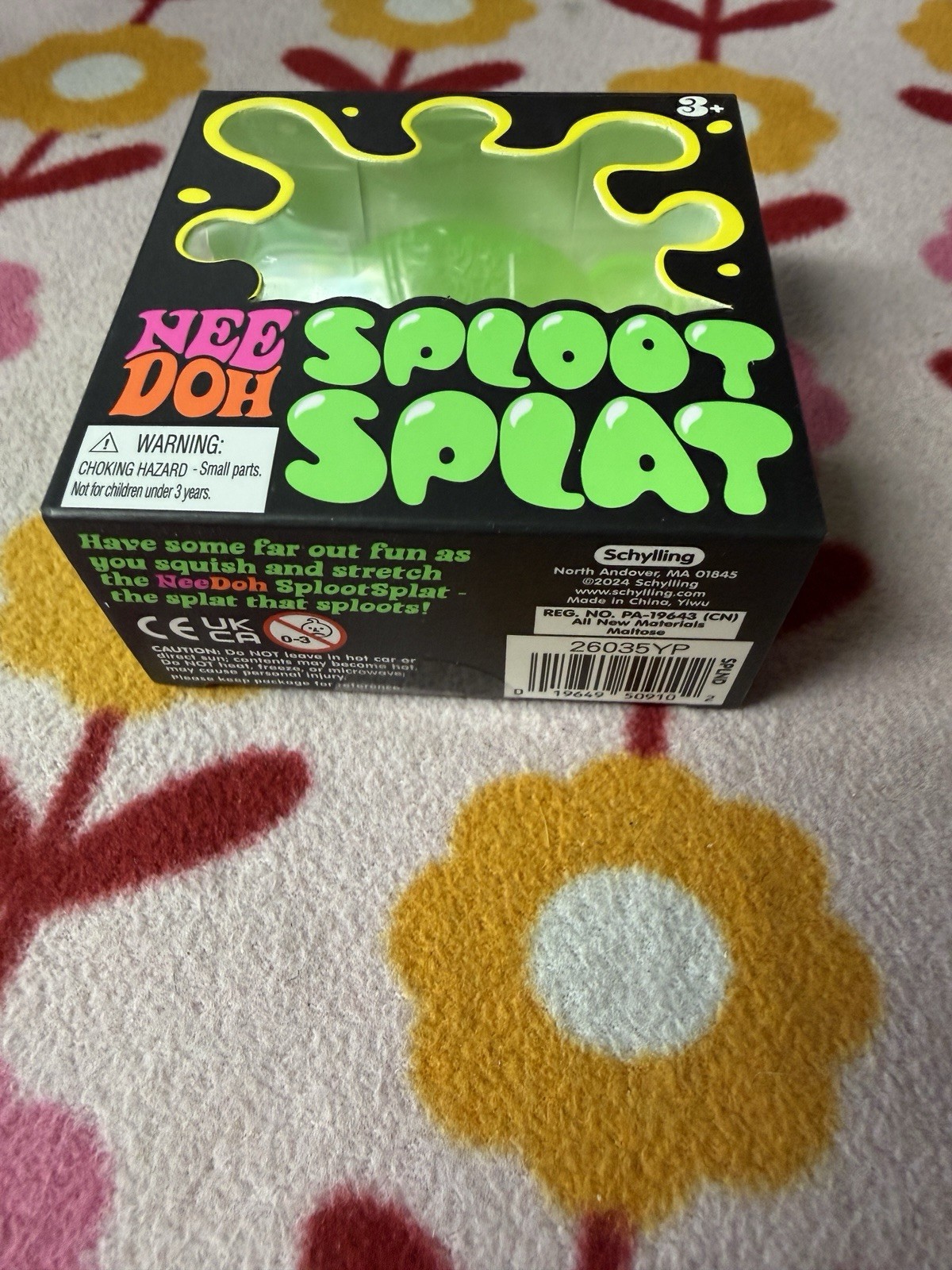 Green NeeDoh 💚 SPLOOT SPLAT Nee Doh Splatter Fidget Squishy 🚚Free Delivery