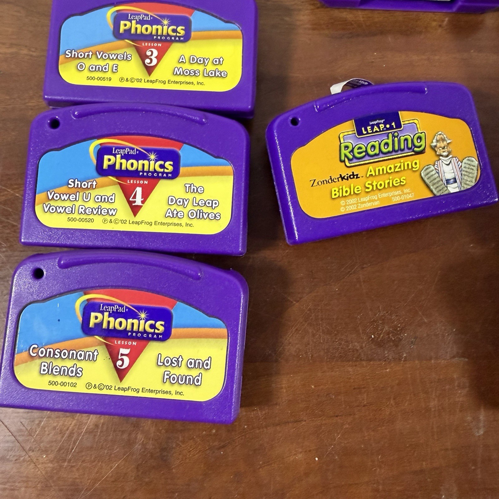 Lot of 12 LeapFrog LeapPad 1999-2004 Various Cartriges Learn to Read Phonics