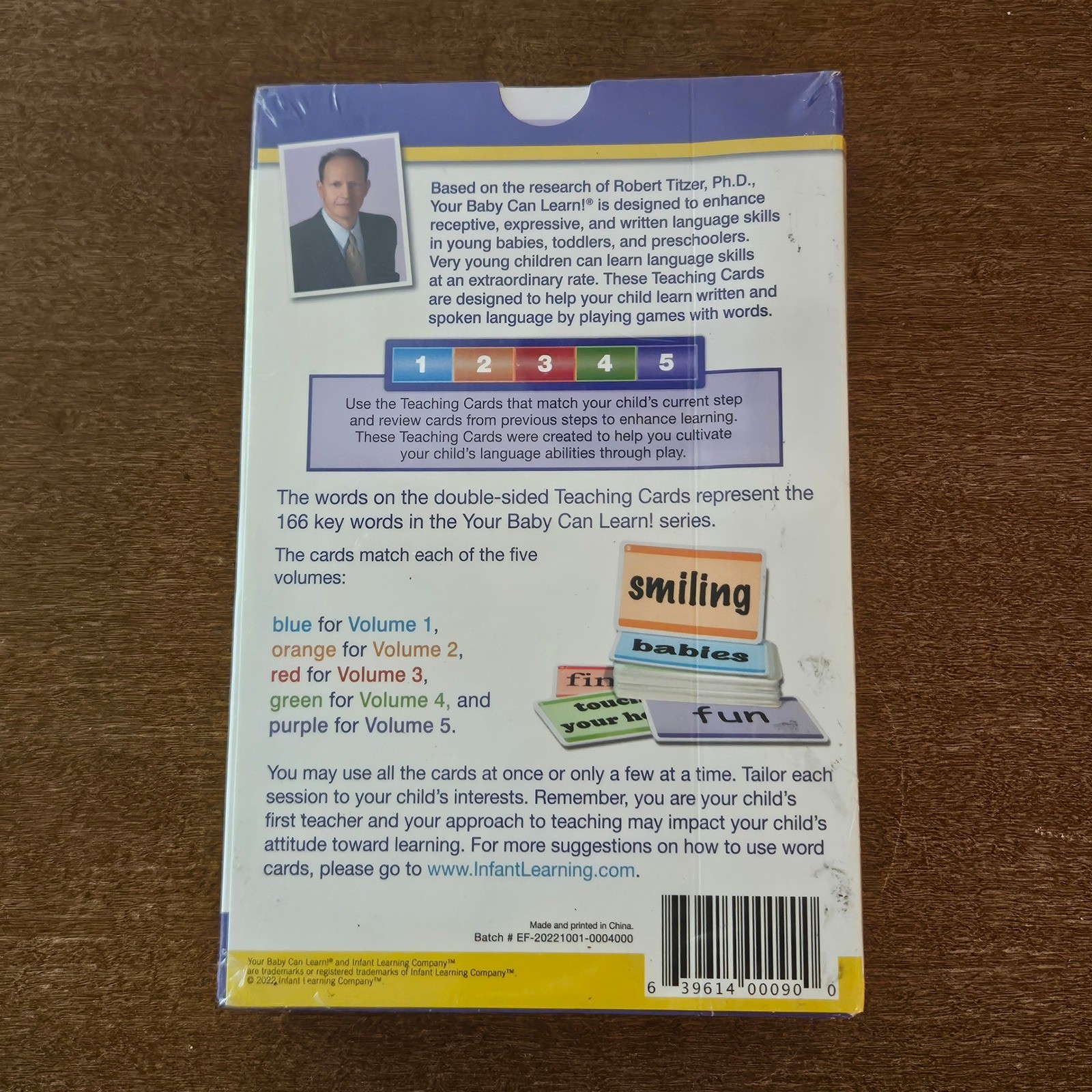 Your Baby Can Learn! Teaching Cards 166 Double-Sided Word Cards English Sealed