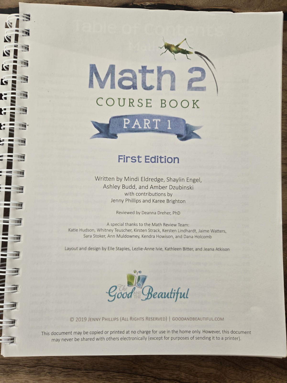 The Good and the Beautiful Math 2 Course Books Parts 1 & 2 Homeschool Workbooks