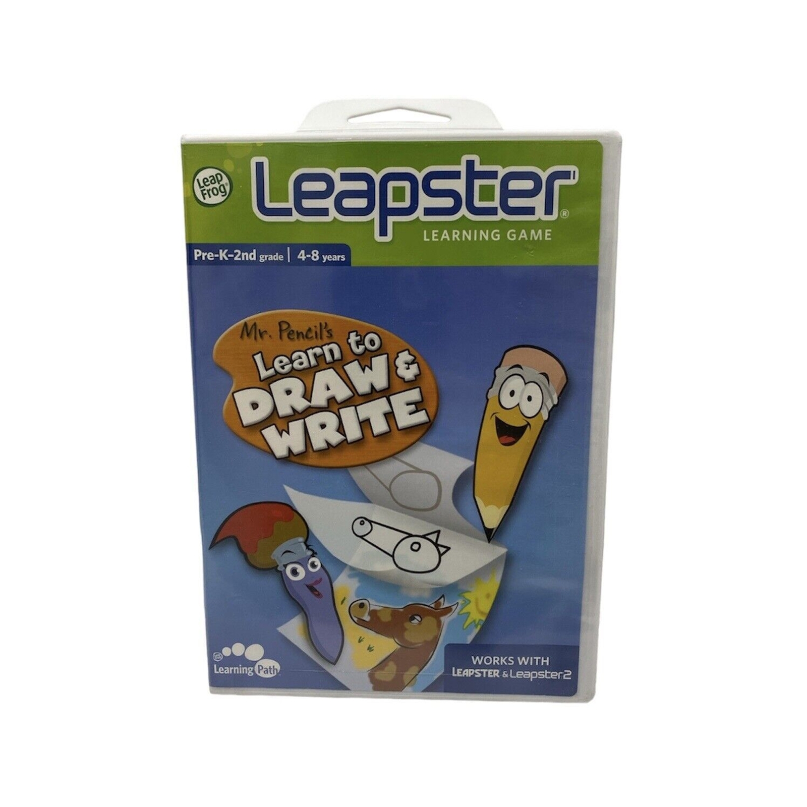 LeapFrog Leapster Game Mr Pencil Learn to Draw and Write Educational Game New