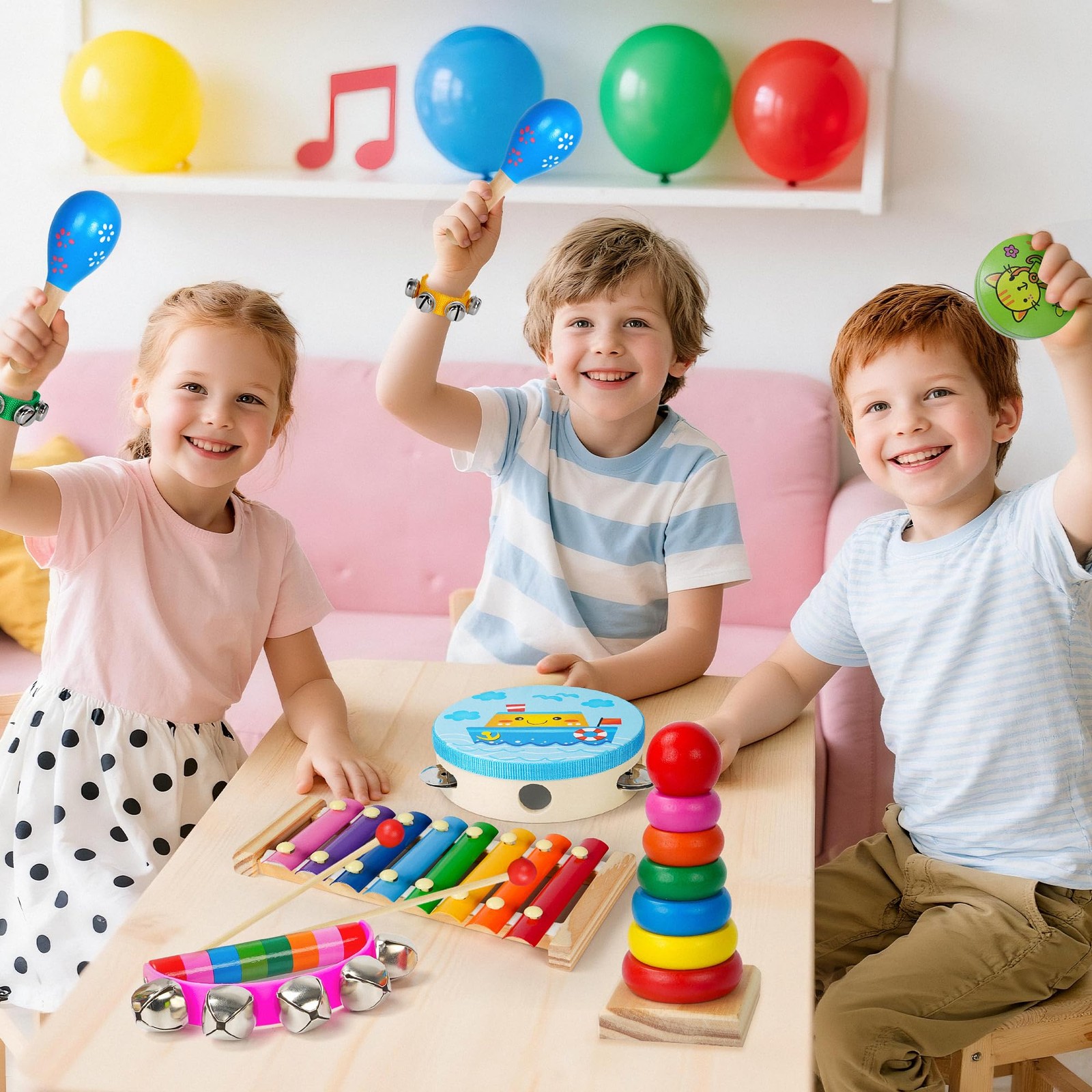 Childom Kids Musical Instruments for Toddlers,Baby Small, Multi-color