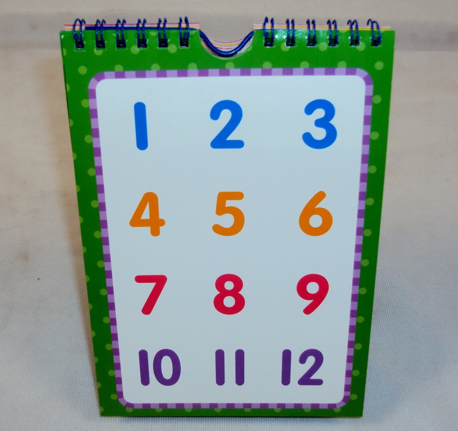 Flip Over Learning NUMBERS ~ Active Minds Flash Card Book For Parents & Children