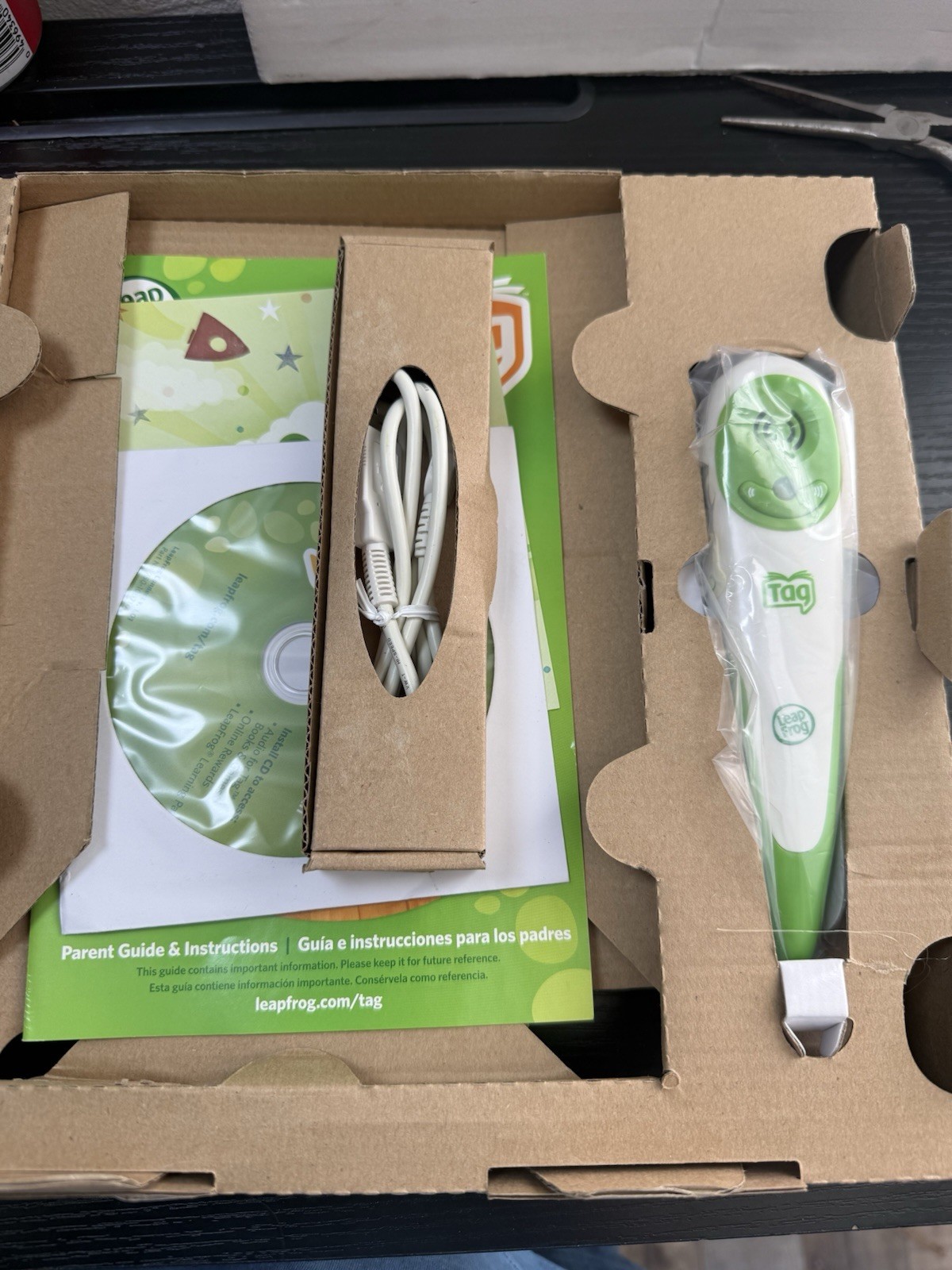 LeapFrog Tag Reading System Green Stylus Pen No Activity Books