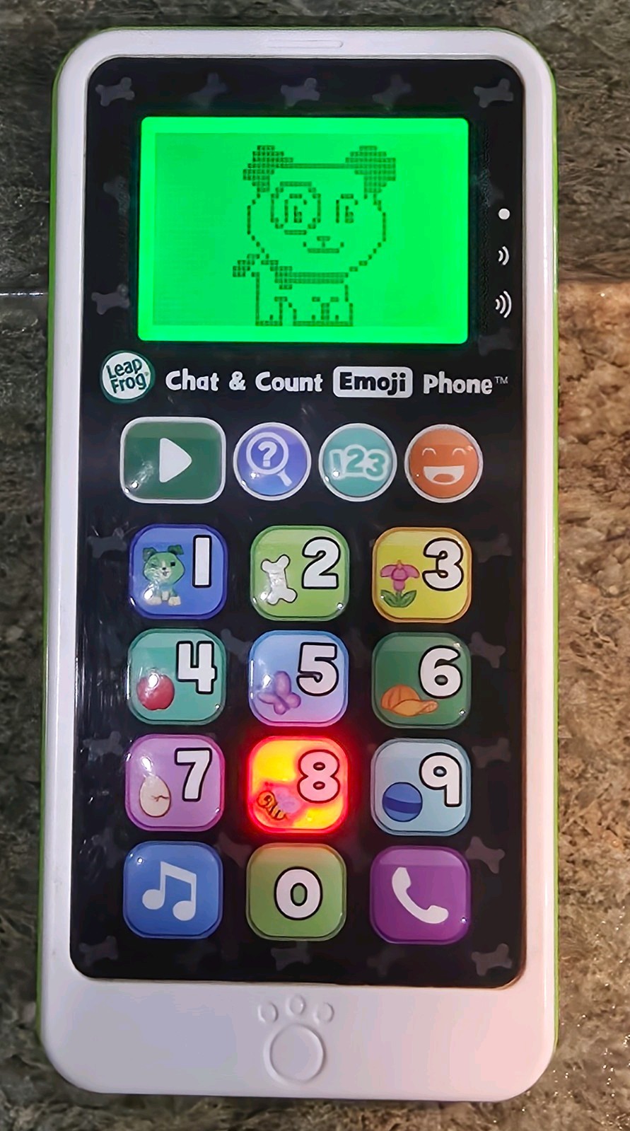 LeapFrog Chat and Count Emoji Phone, Green
