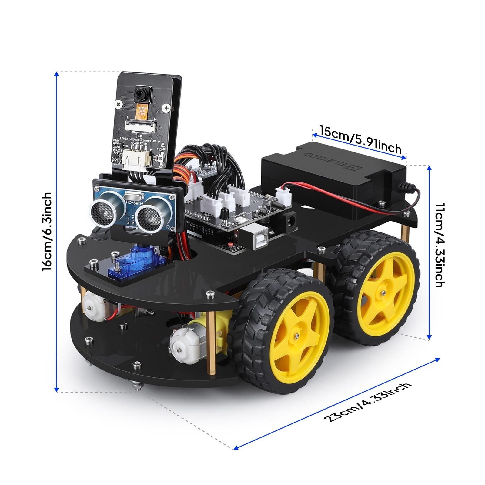 Smart Robot Car Kit for Arduino – STEM Coding Toys for Kids Ages 8-16, Engineeri