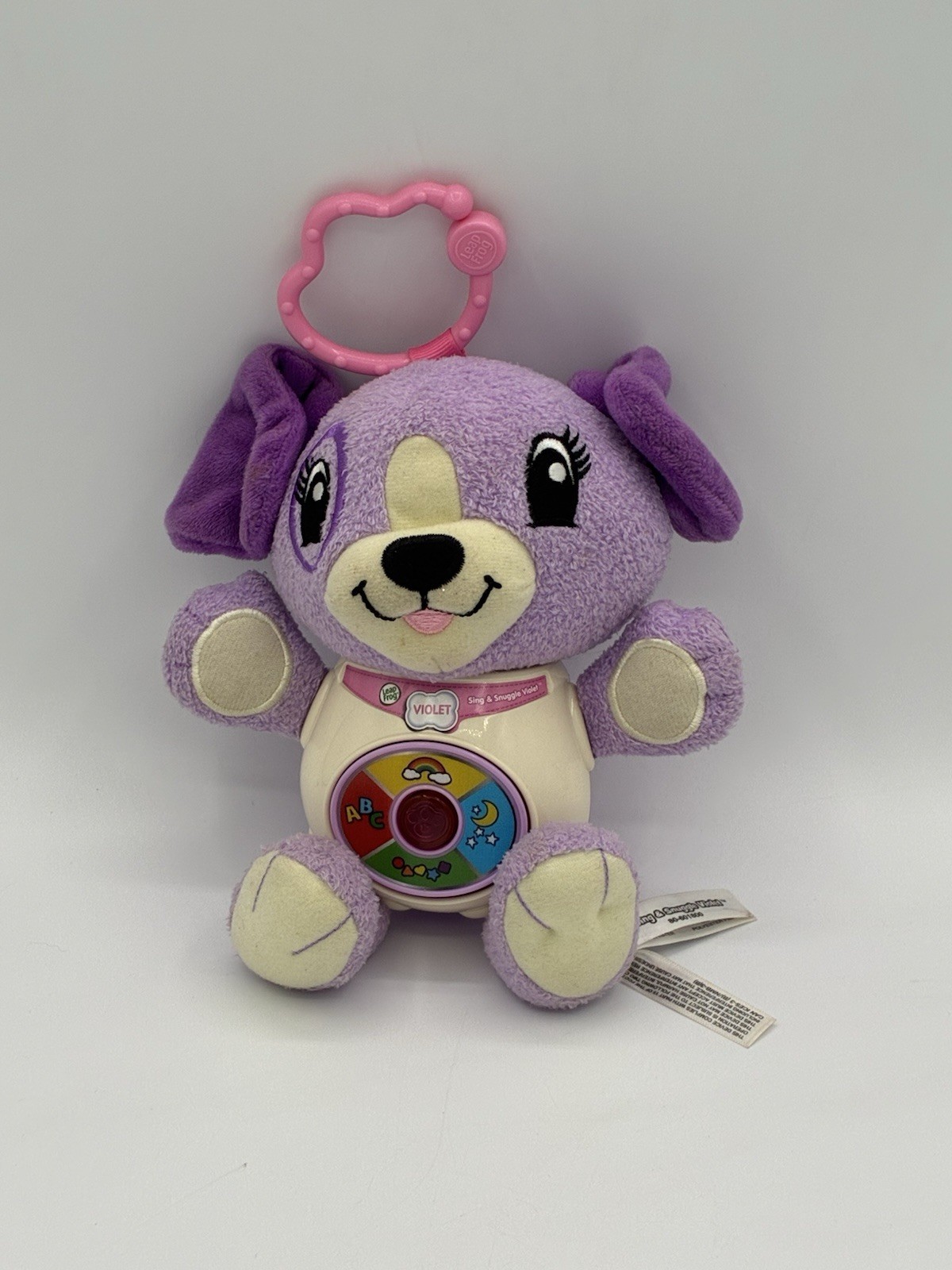 Leap Frog Sing & Snuggle Violet Purple Puppy Musical Interactive Plush Toy WORKS