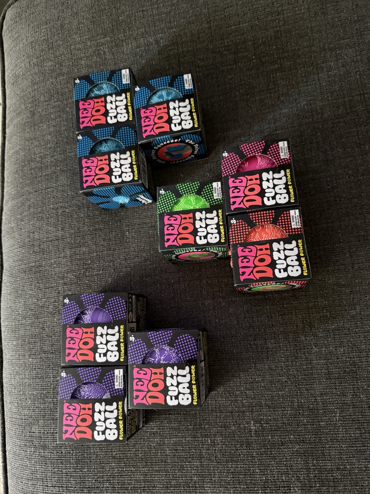 9 NEEDOH FUZZ BALLS FLOWER POWER NEW IN BOX SEALED