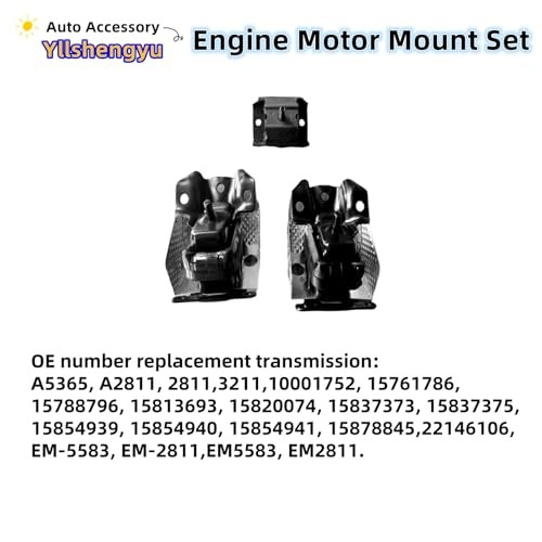 3Pcs Engine Motor Mount Kit – for Trucks & SUVs (Silverado/Sierra