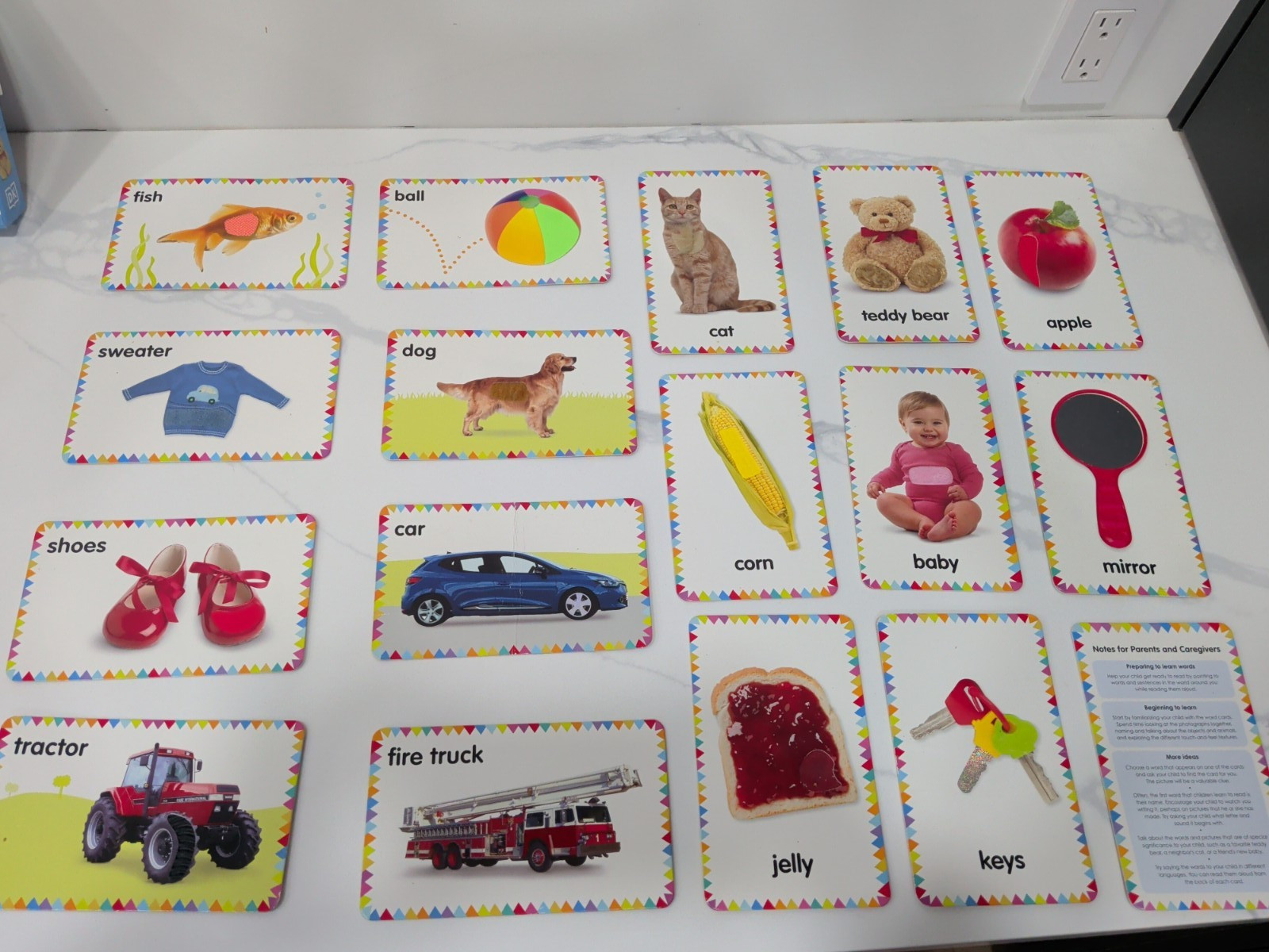 My First Touch and Feel Language Picture Cards First Words READ AS IS