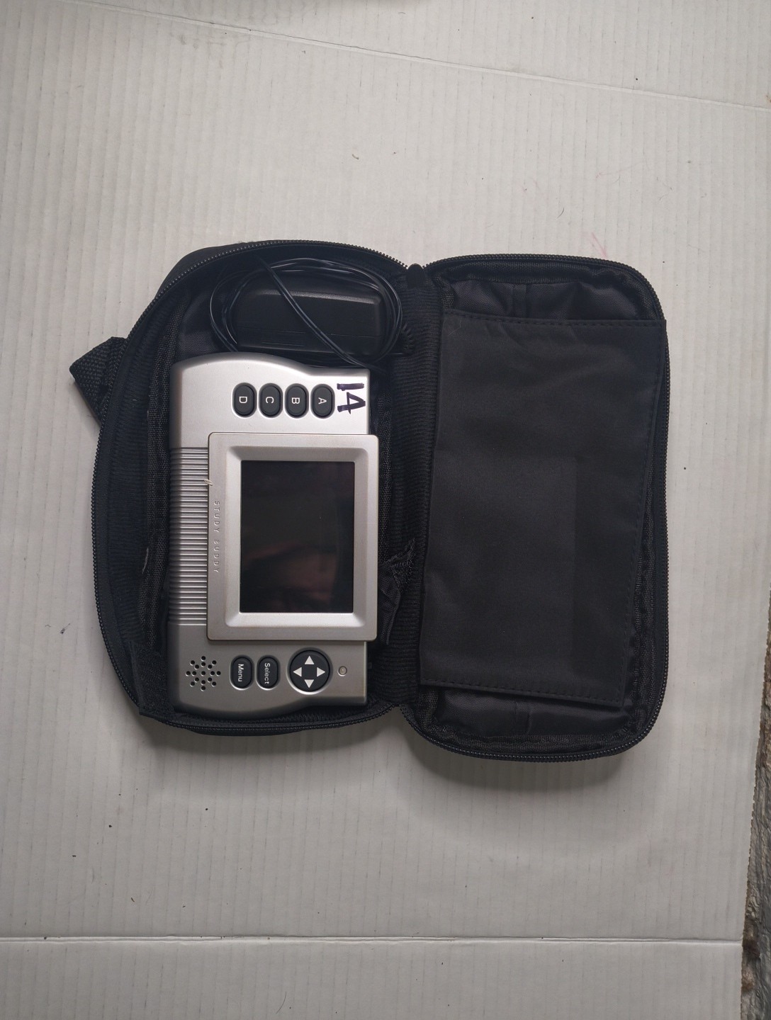 Brain Child Study Buddy Console w/ Bag Charger. Handheld Game System .