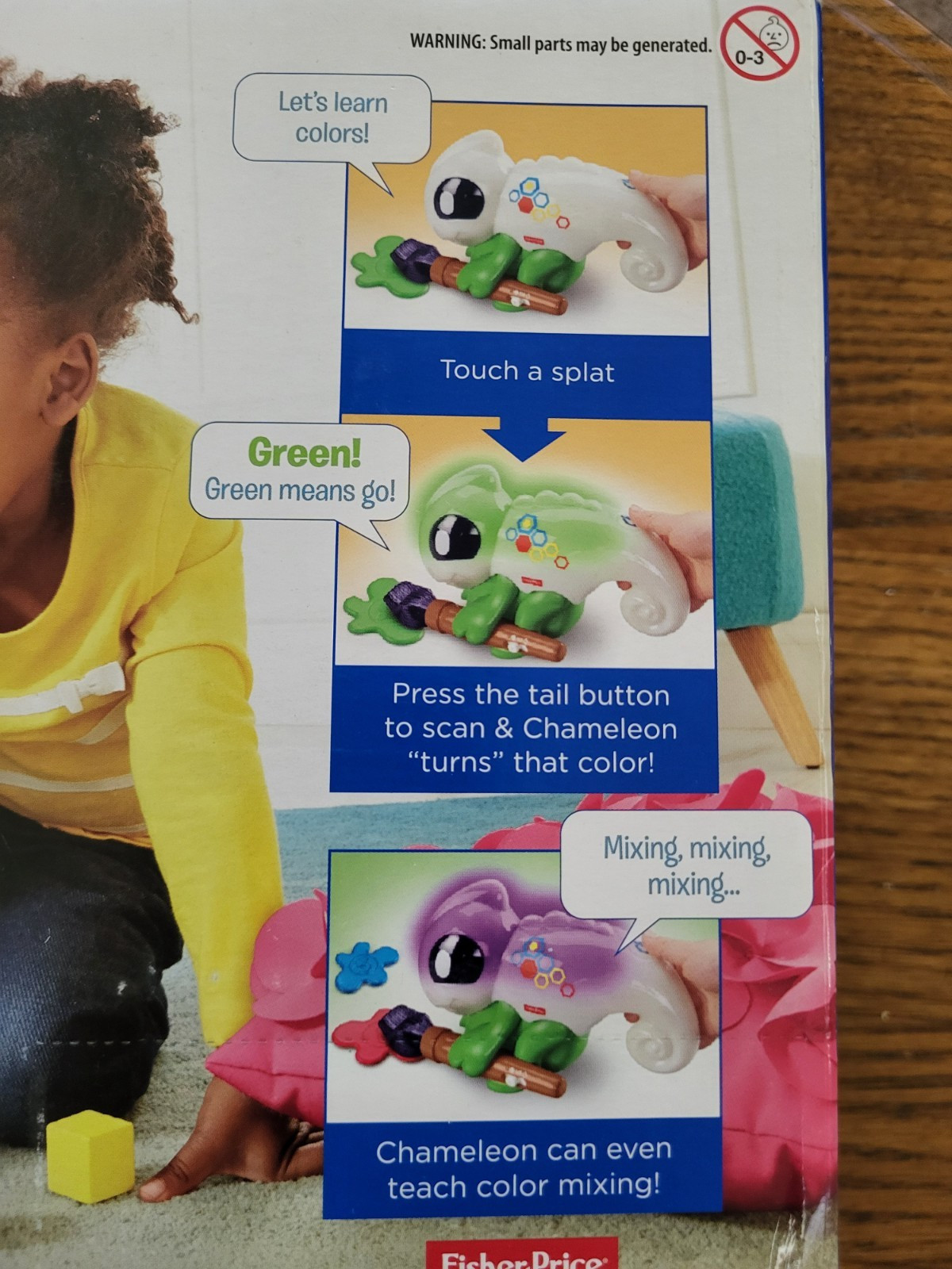 Fisher Price Think & Learn Smart Scan Color Chameleon Ages 3-6 years NOS