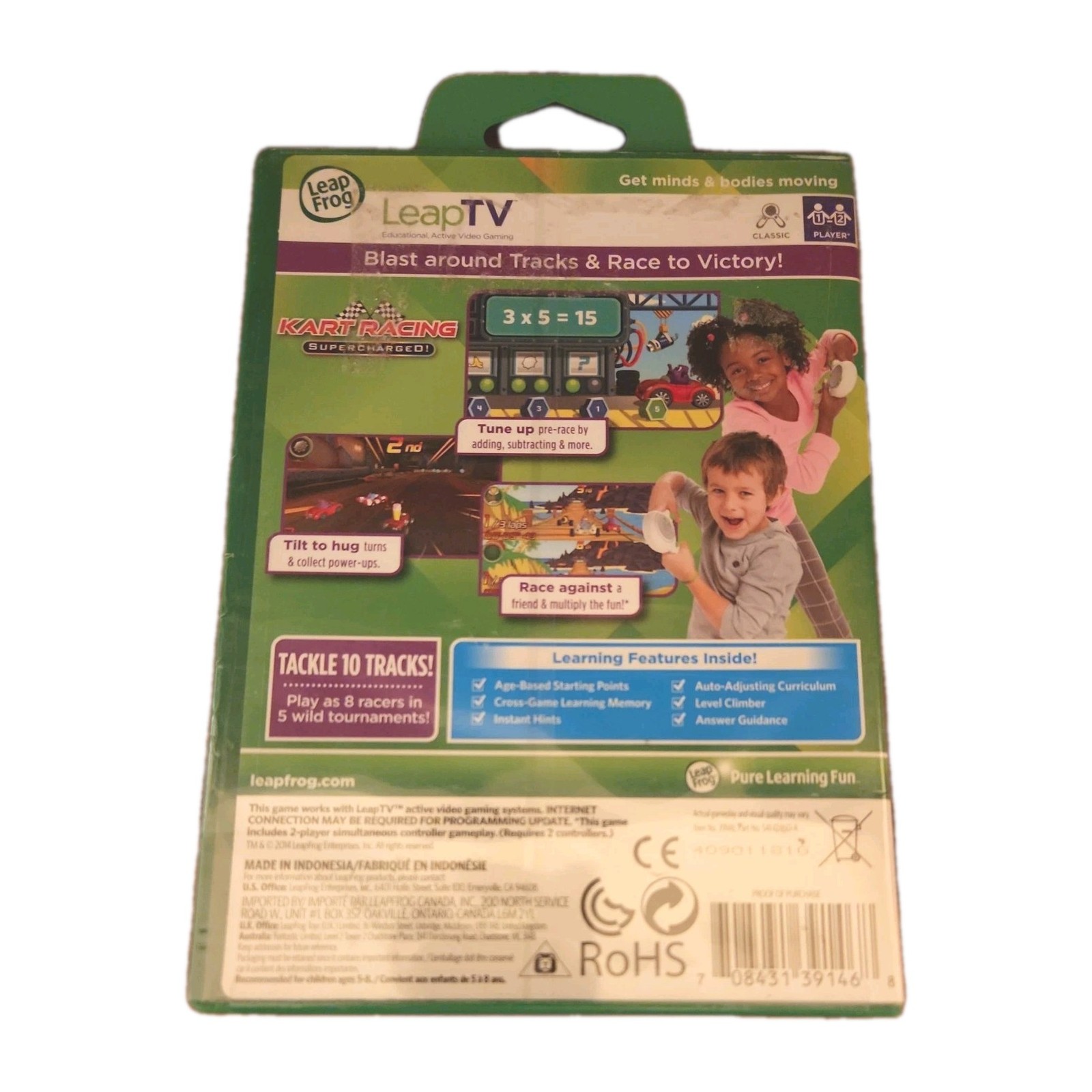 Leapfrog LeapTV Kart Racing Supercharged Educational Video Game – Brand New
