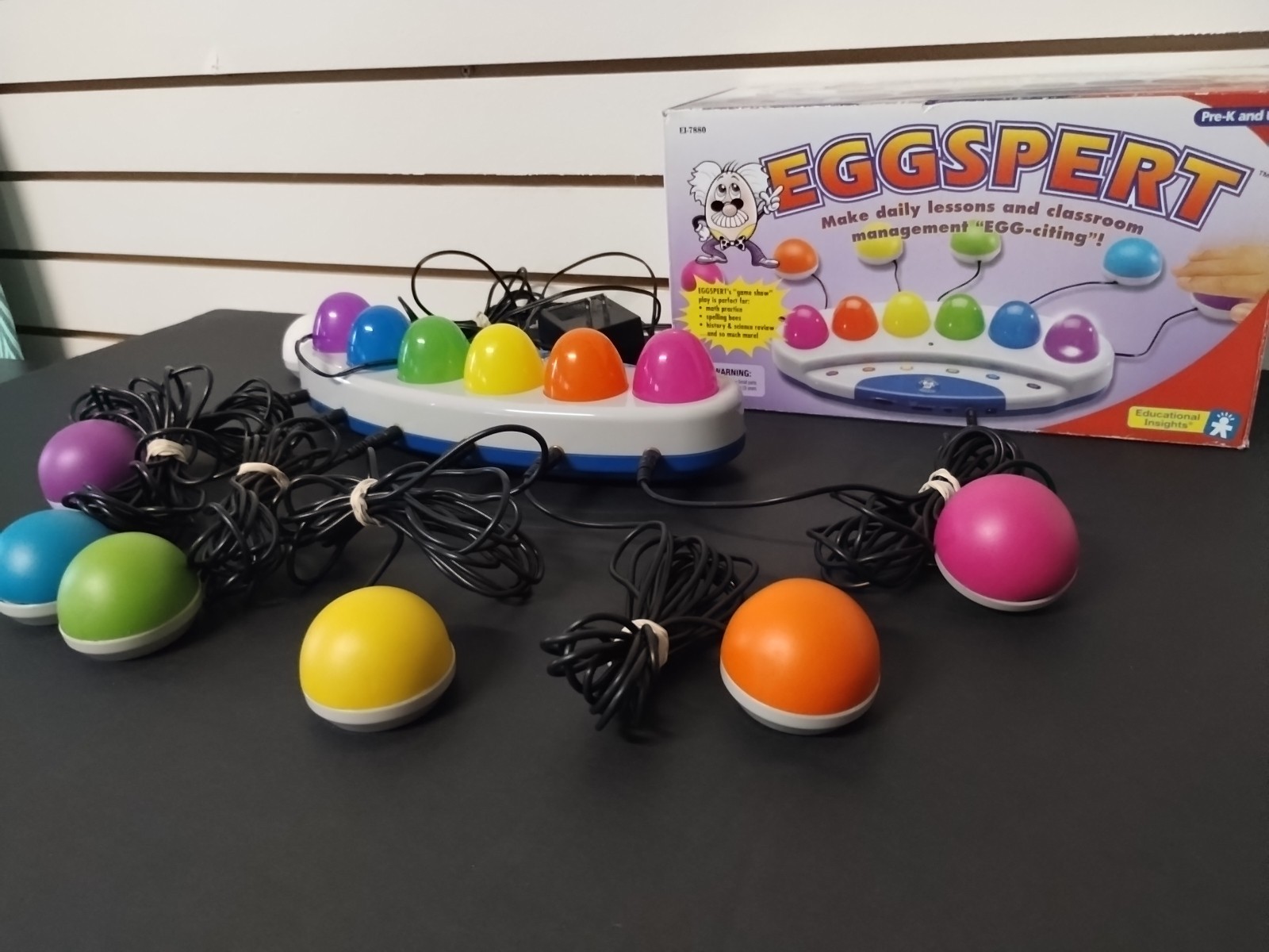 Eggspert Buzzer Game EI-7880 2001 Complete Set Educational show lights Classroom