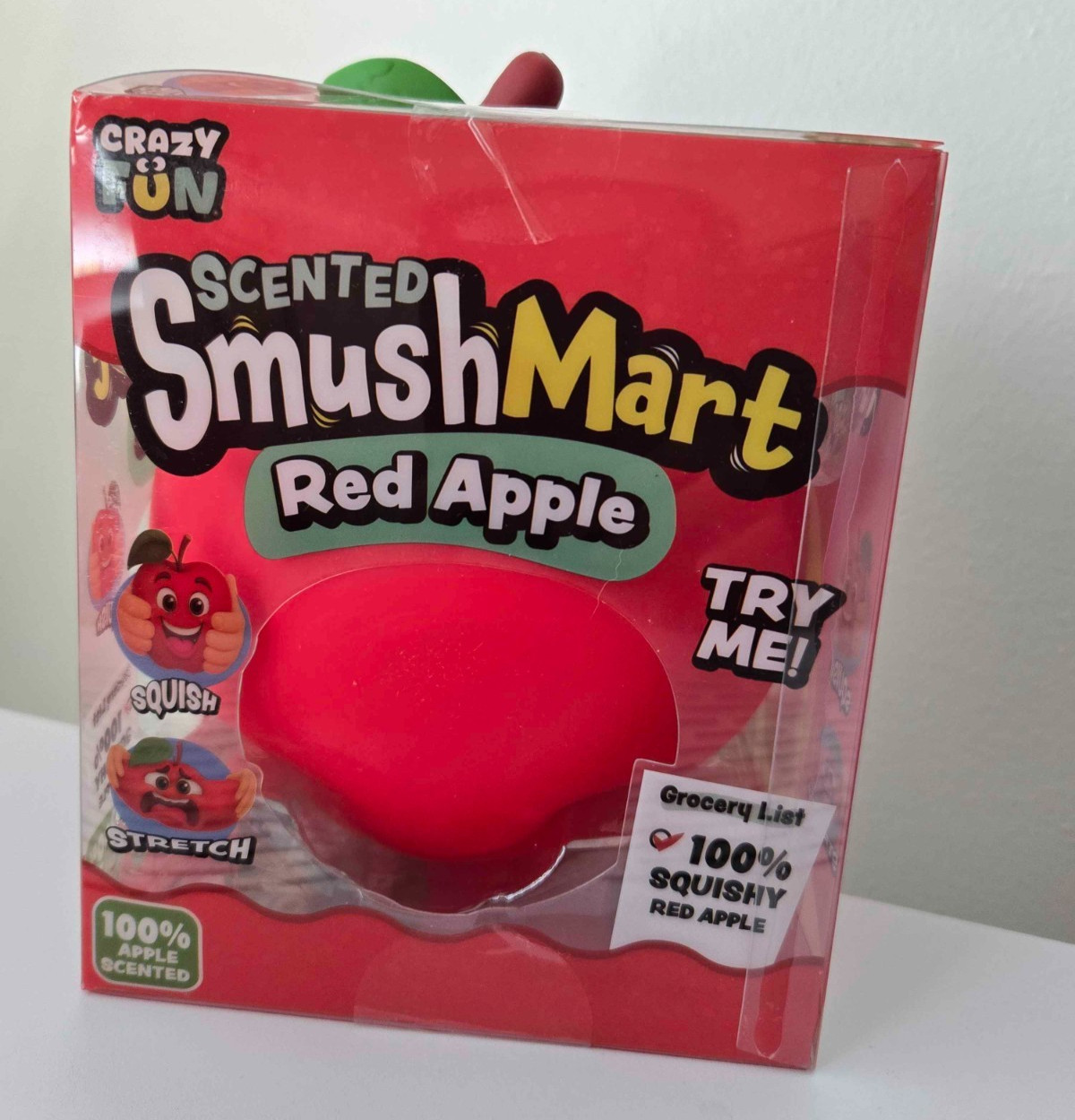 NEW! Crazy Fun RSM SmushMart Scented Red Apple Squishy Squeeze Toy Ages 6+