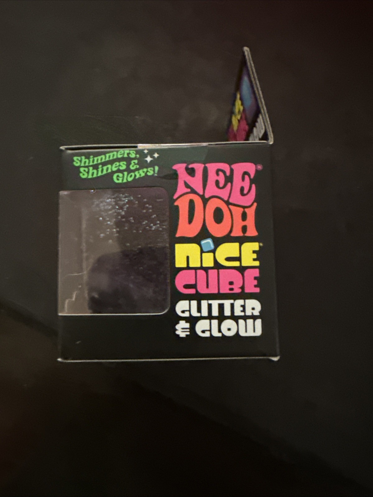 PINK NeeDoh Nice Cube Glitter and Glow, Nee Doh Squishy, Authentic USA Seller