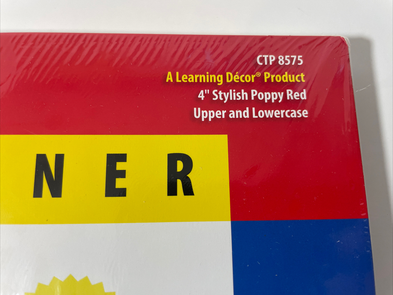 Alphabet Letters Creative Teaching Press Red 4″ Designer 235ct Classroom Crafts