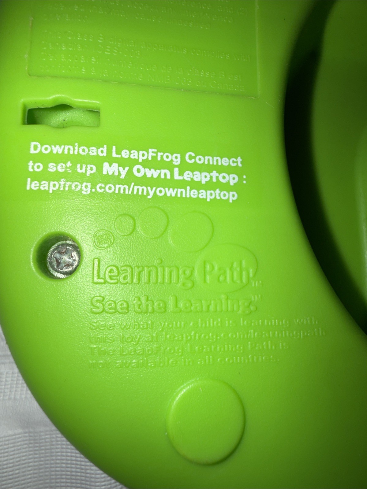 LeapFrog My Own Leaptop Laptop Green Learning Interactive ABC Music Games