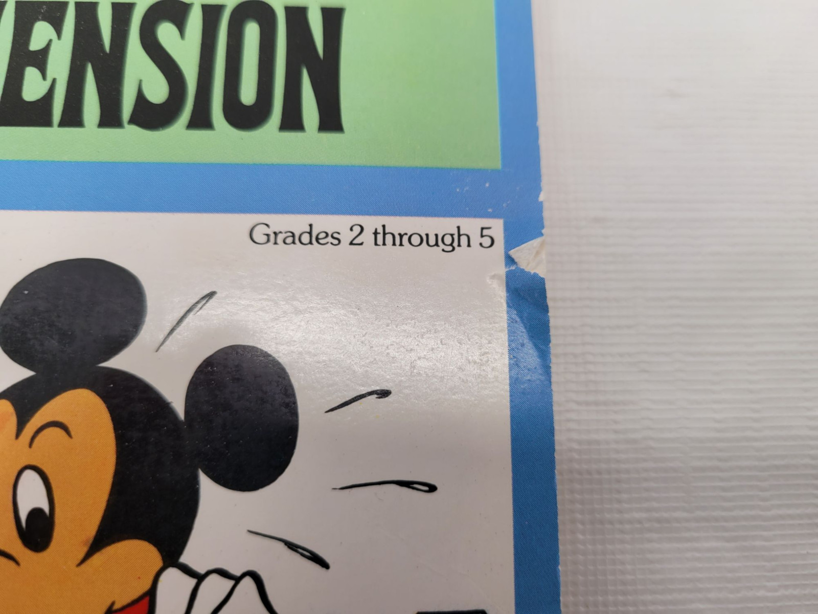 VTG 1979 Mickey Mouse’s Advanced Reading Comprehension Workbook Grades 2-5 NOS