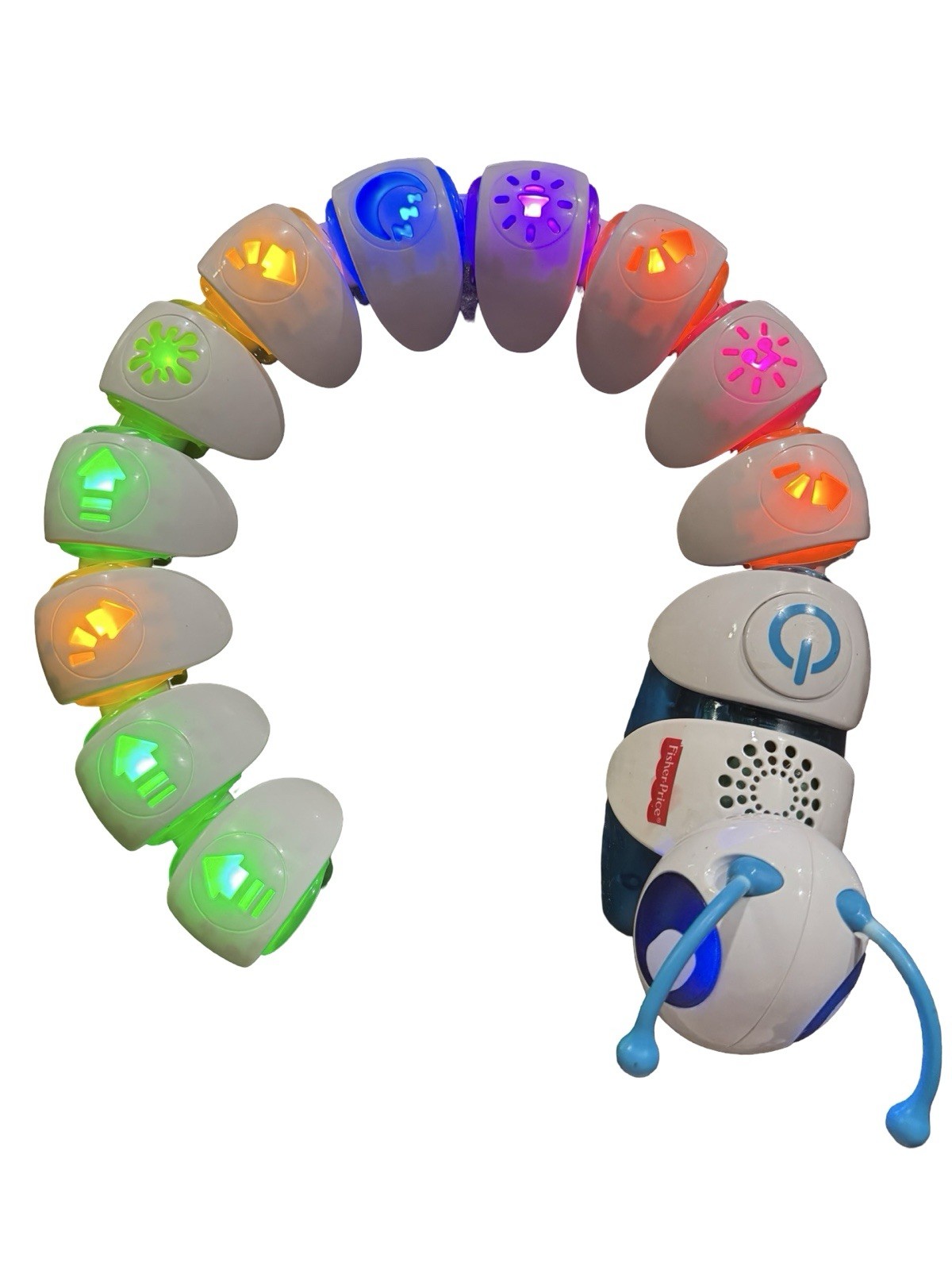 Mattel 2015 Fisher Price Think & Learn Code-a-Pillar Caterpillar Tested Head+ 11