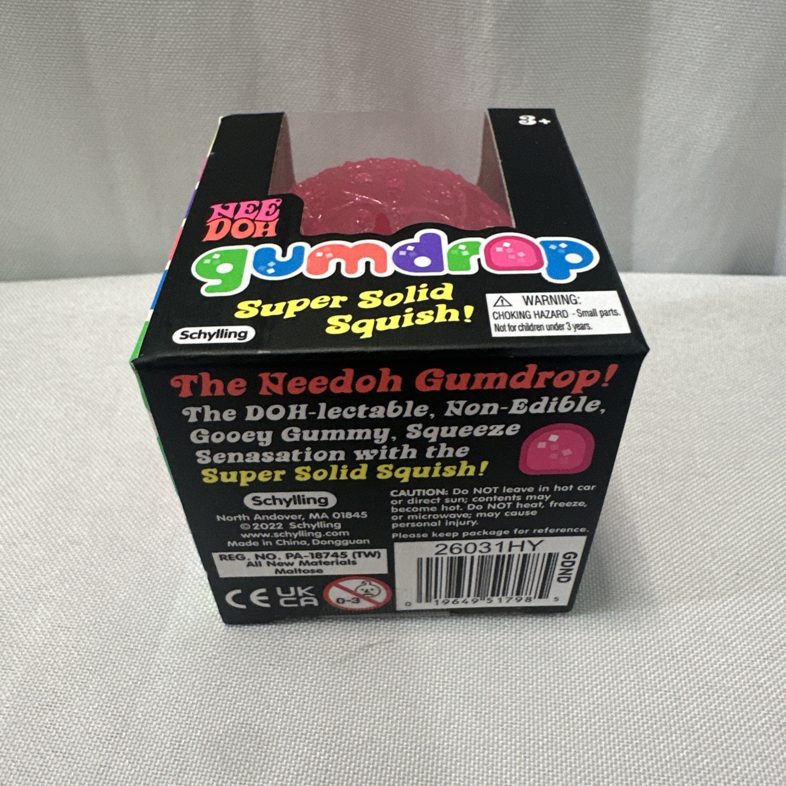 Needoh Gum Drop Squishy Fidget Ball Viral Tiktok Trend Gumdrop PINK!