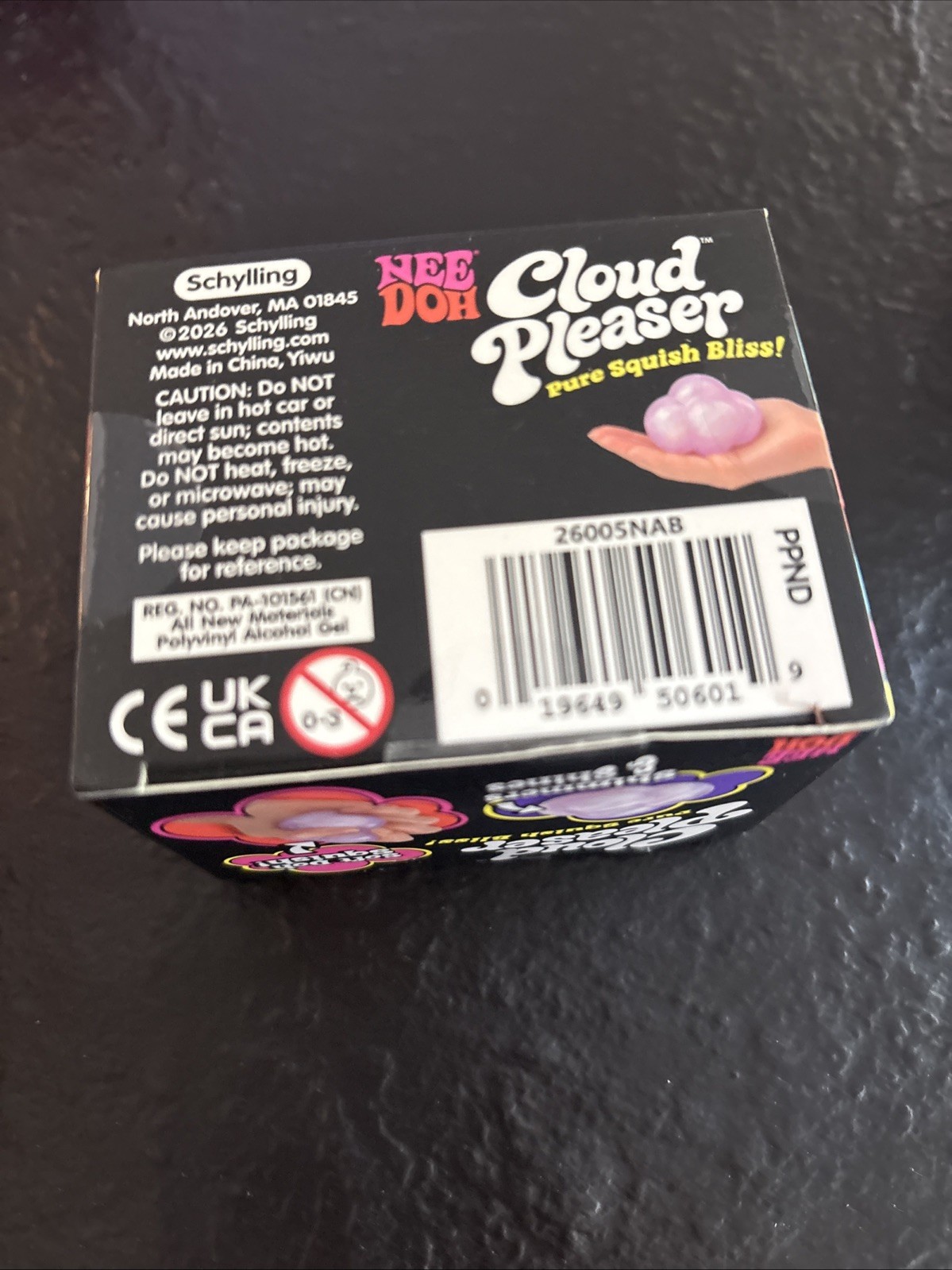 Schylling NeeDoh Cloud Pleaser Purple Soft Doh Squish Squeeze Toy