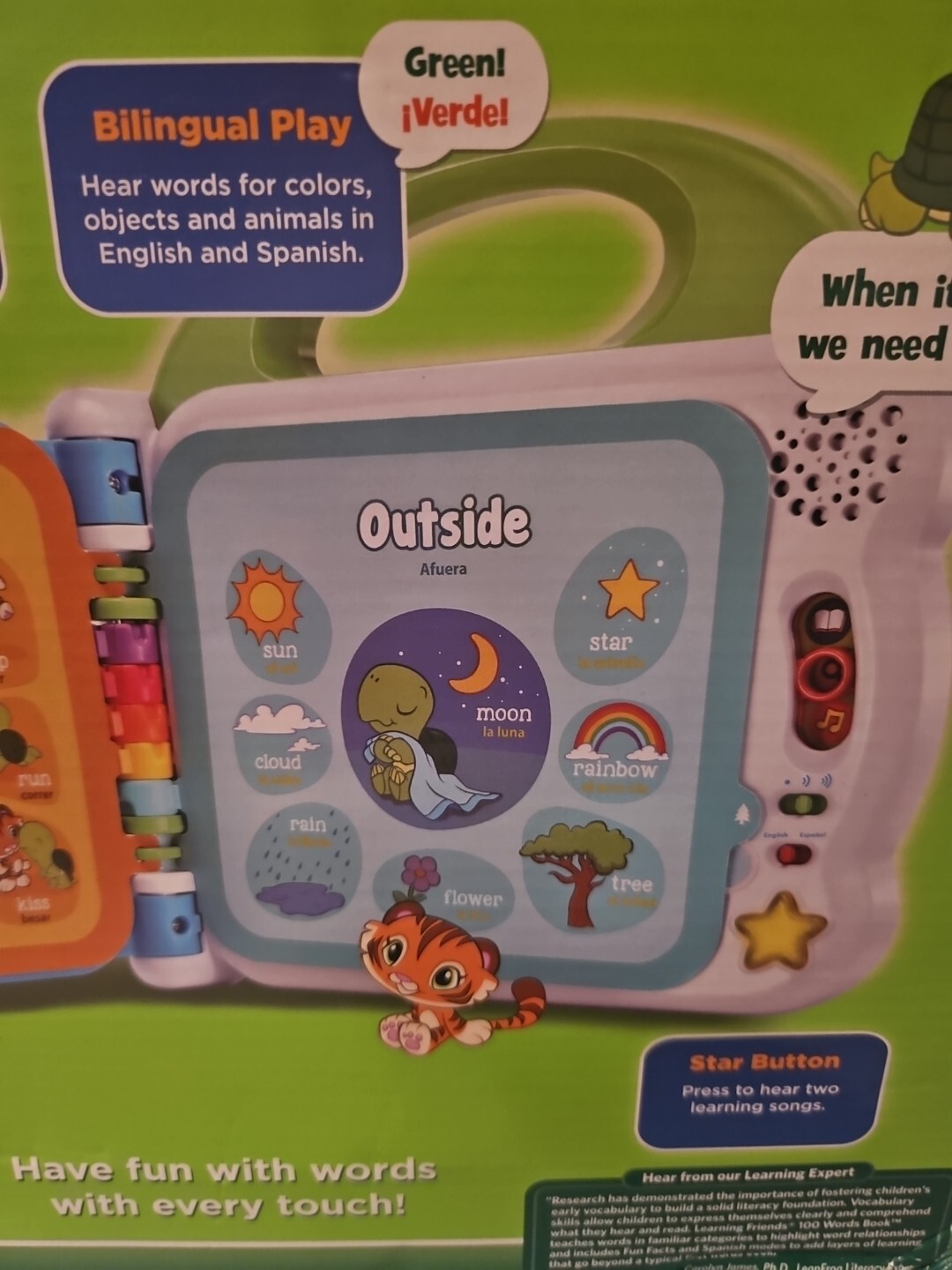 LEAPFROG LEARNING FRIENDS 100 WORDS BILINGUAL ELECTRONIC BOOK New