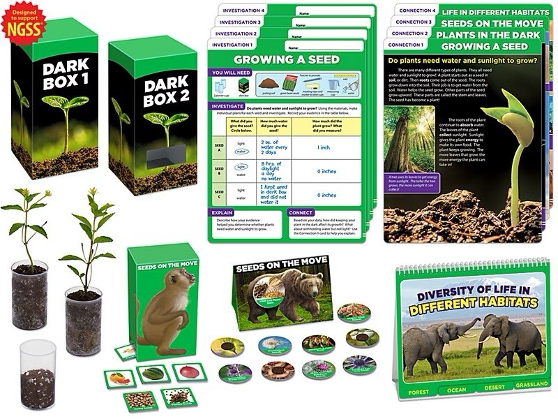 Lakeshore – Meet the Standards Life Science Kit, Seeds & Plants- New!! LM273