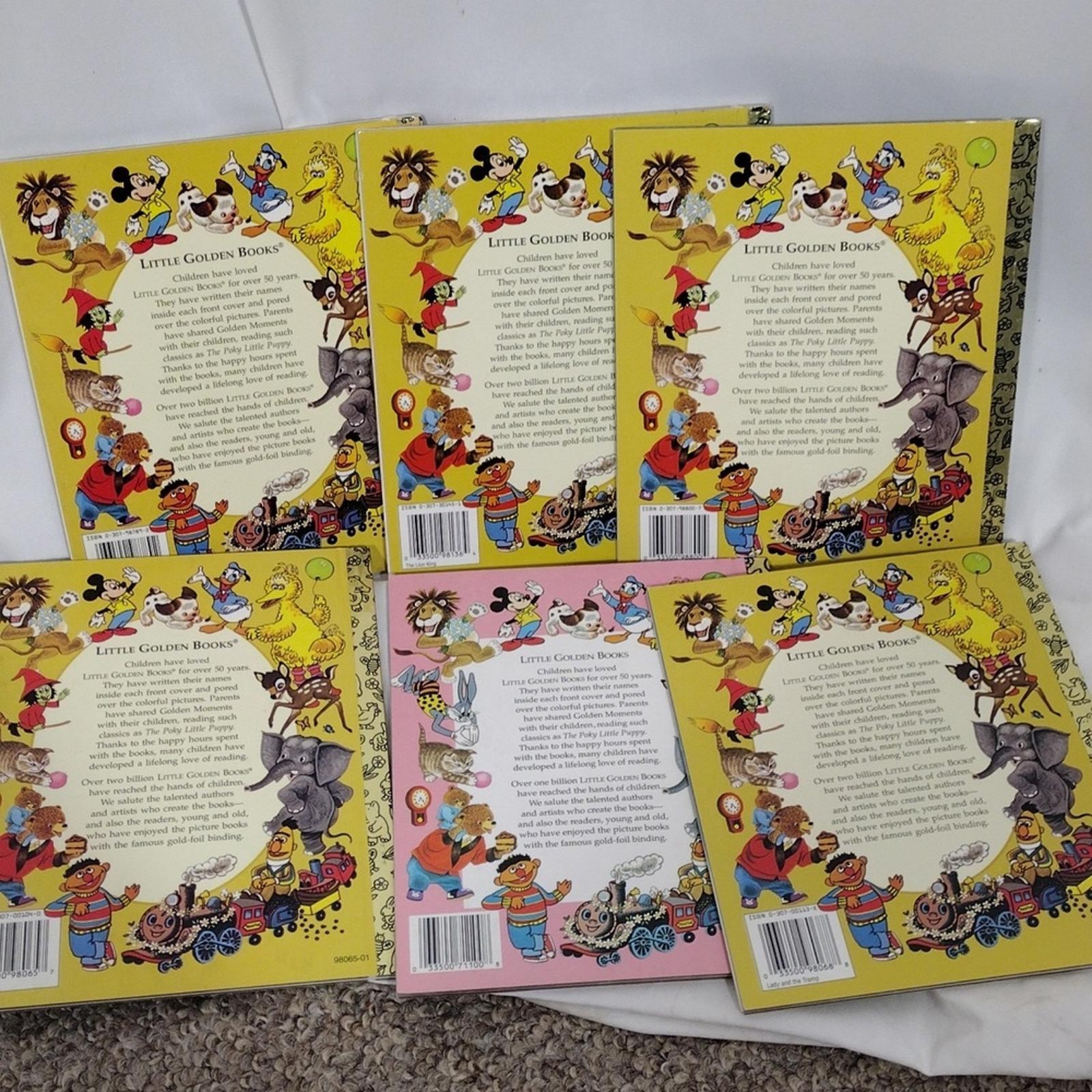Disney Little Golden Books Collection Bundle Of 6 Books