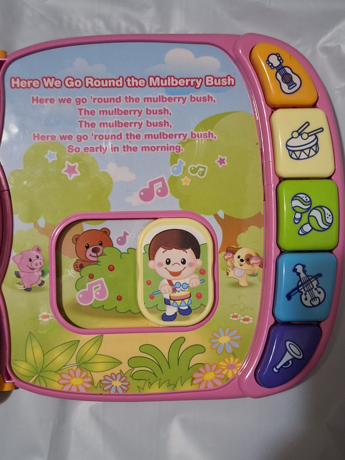 VTech Musical Rhymes Book Pink Interactive Nursery Rhyme Storybook