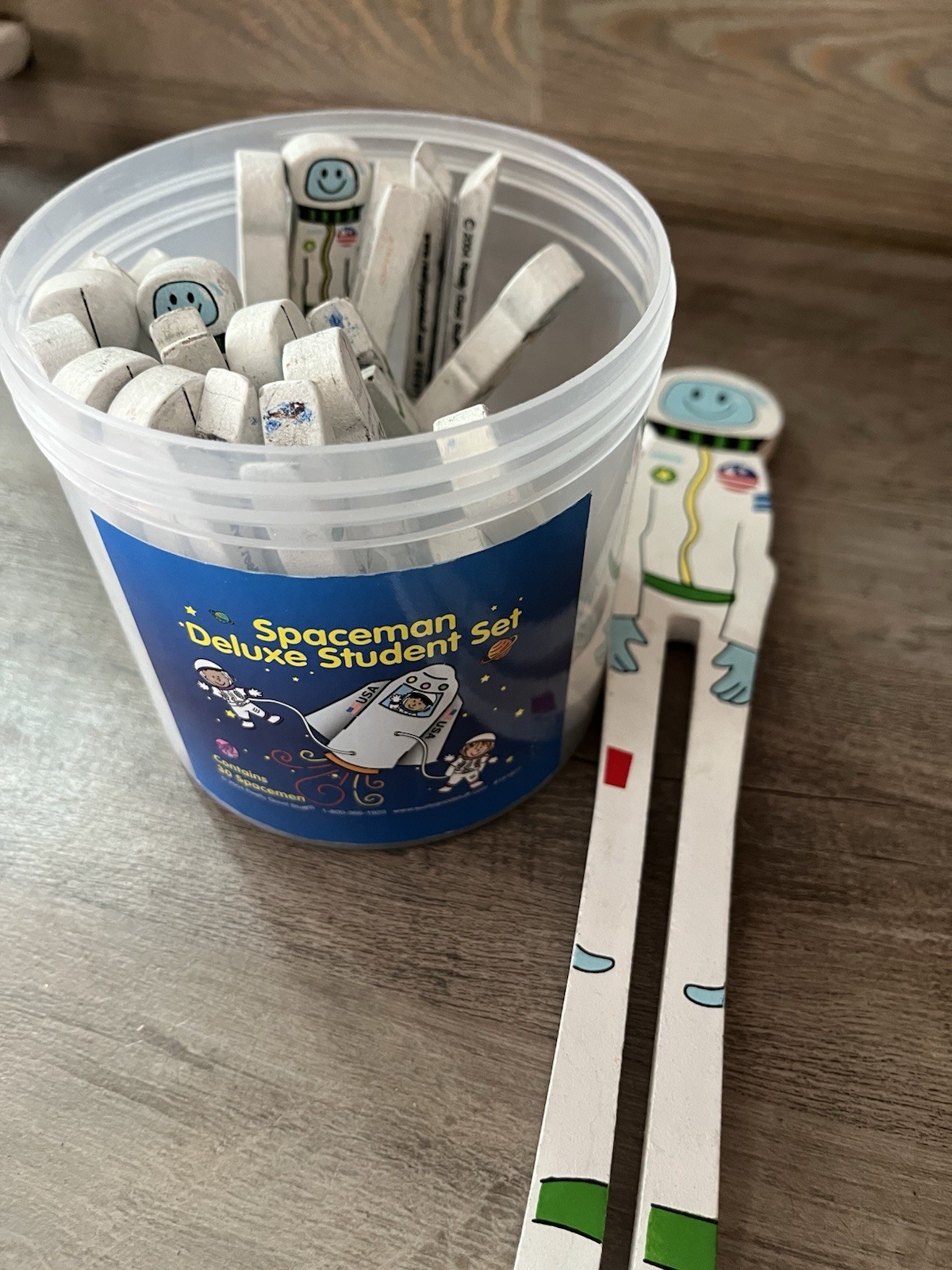 Deluxe Spaceman Set With Extra Large Teacher Magnet Really Good Stuff Used