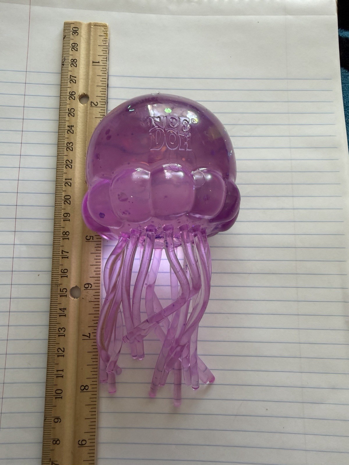 Authentic Needoh Extra Large Pink Jelly Squish Stress Reliever Toy New!