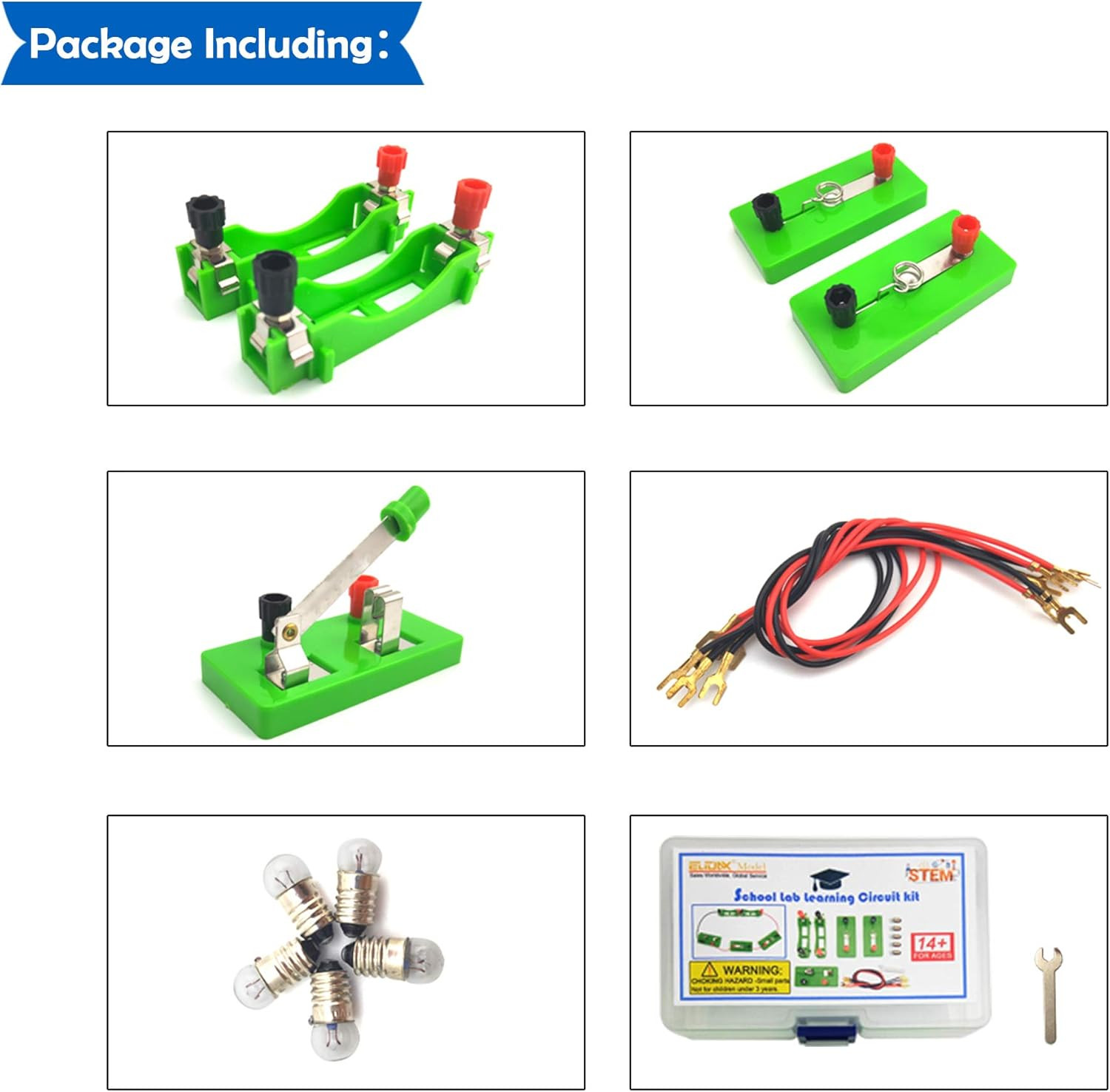 Physics Science Lab Learning Circuit Kit,Electricity Experiment Set,Building Cir
