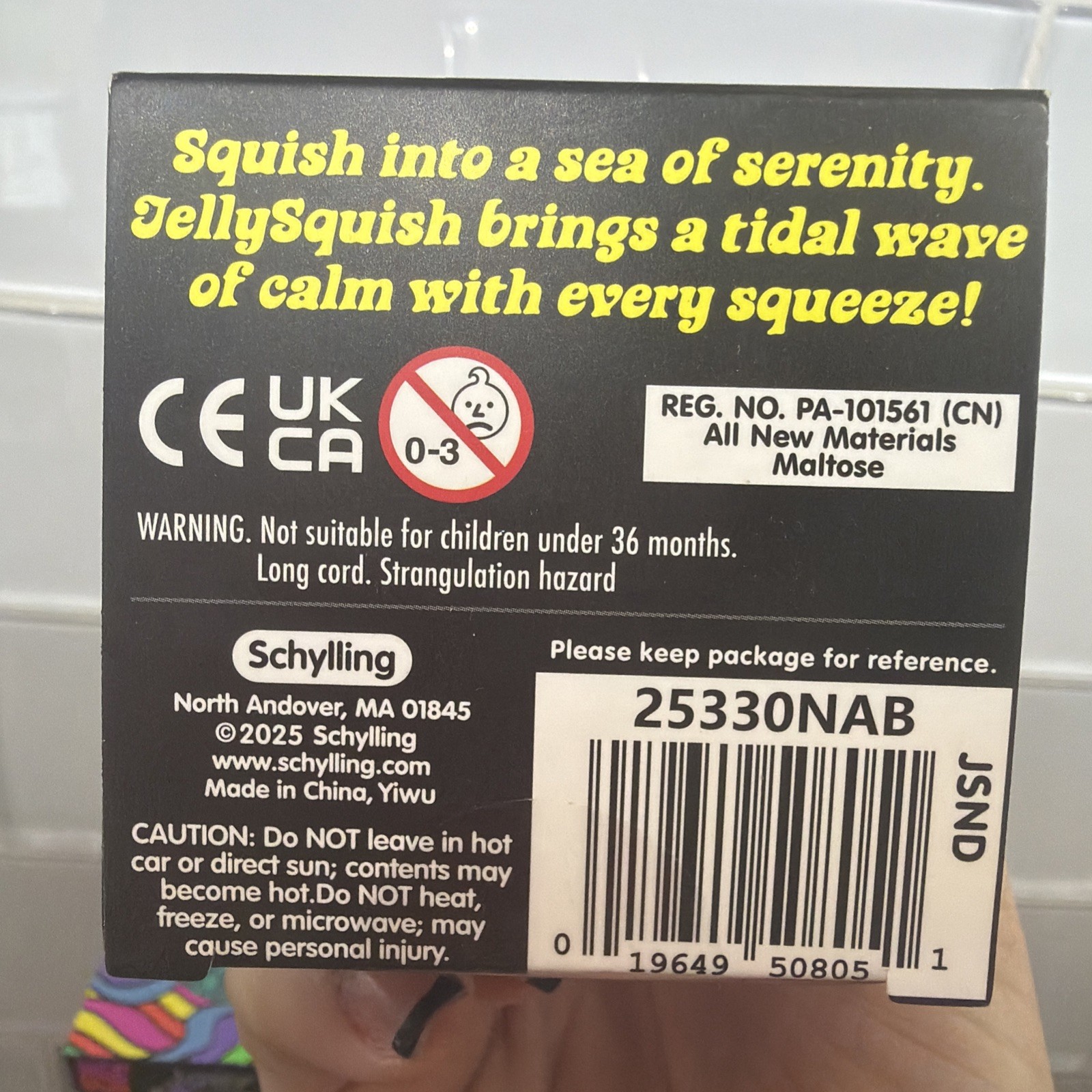 PURPLE NeeDoh JELLY SQUISH Sparkle Jellyfish Stress Toy Squishy Squeeze NEE DOH