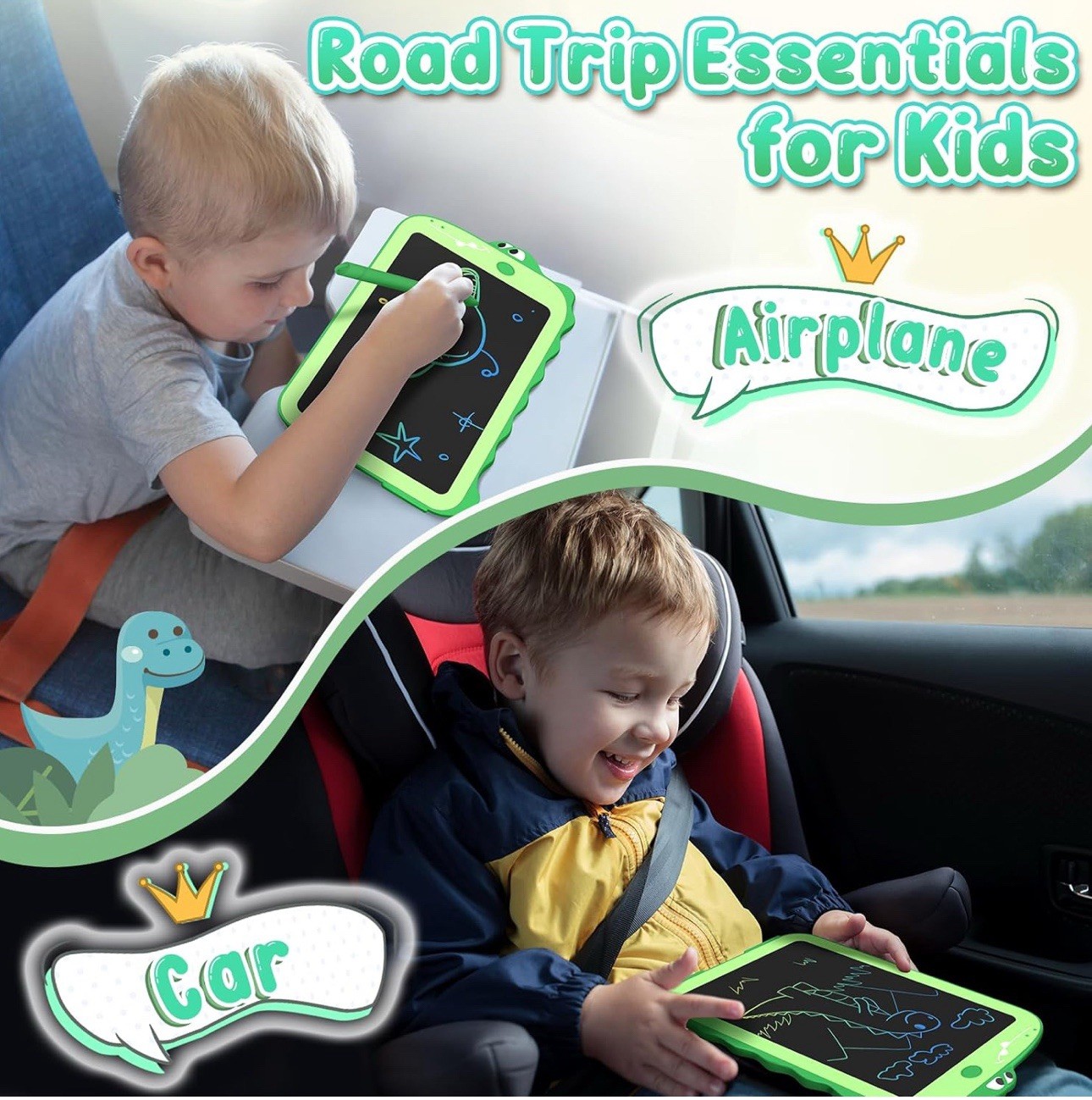 LCD Writing Tablet for Kids – 8.5/10/12 Inch Drawing Board Educational Toy Gift