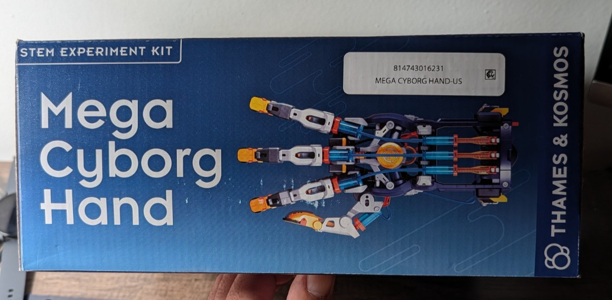Mega Cyborg Hand STEM Experiment Kit | Build Your Own Giant Hydraulic Hand