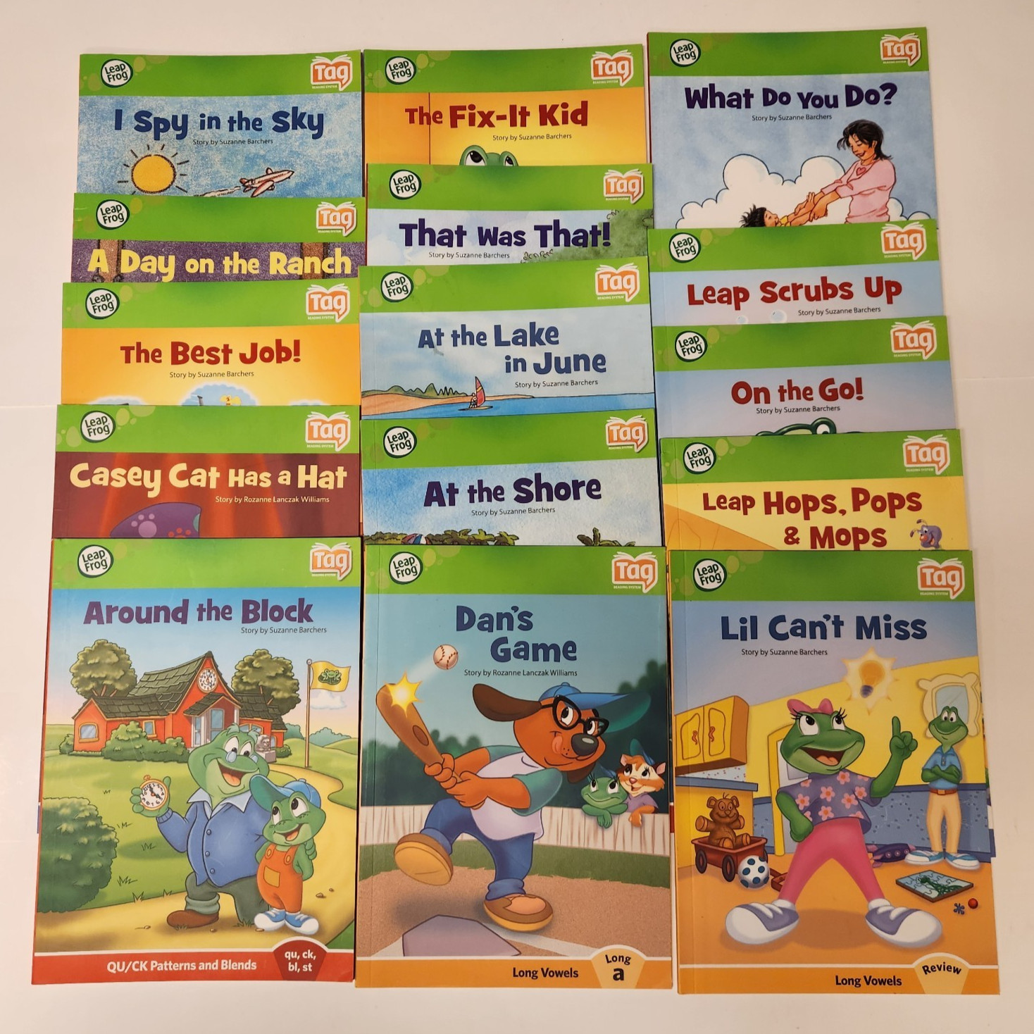 LeapFrog Tag Reading System Lot of 15 Softcover Books LeapReader Learn to Read