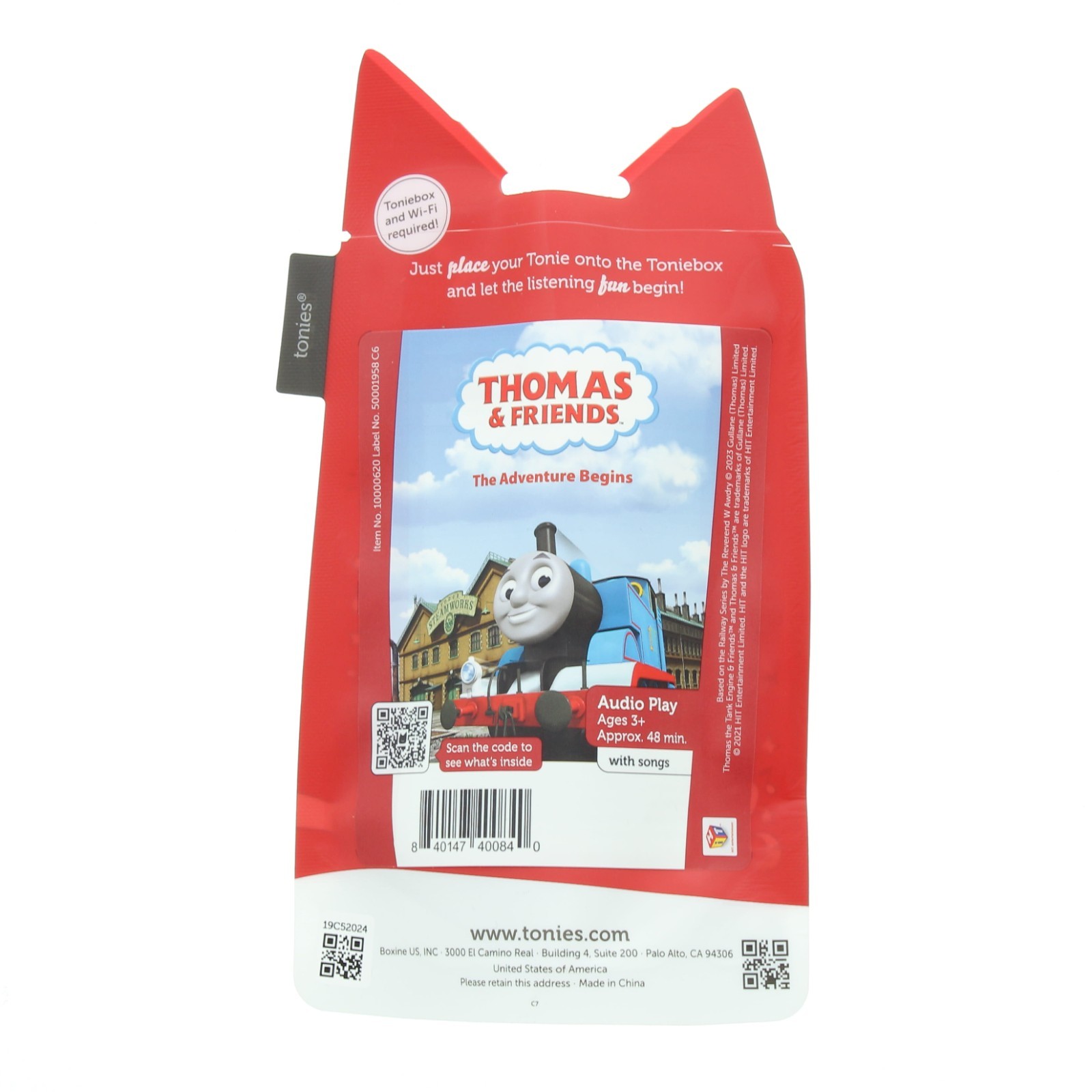 Tonies Thomas The Tank Engine Audio Toy Figurine from Thomas & Friends, 48 Min