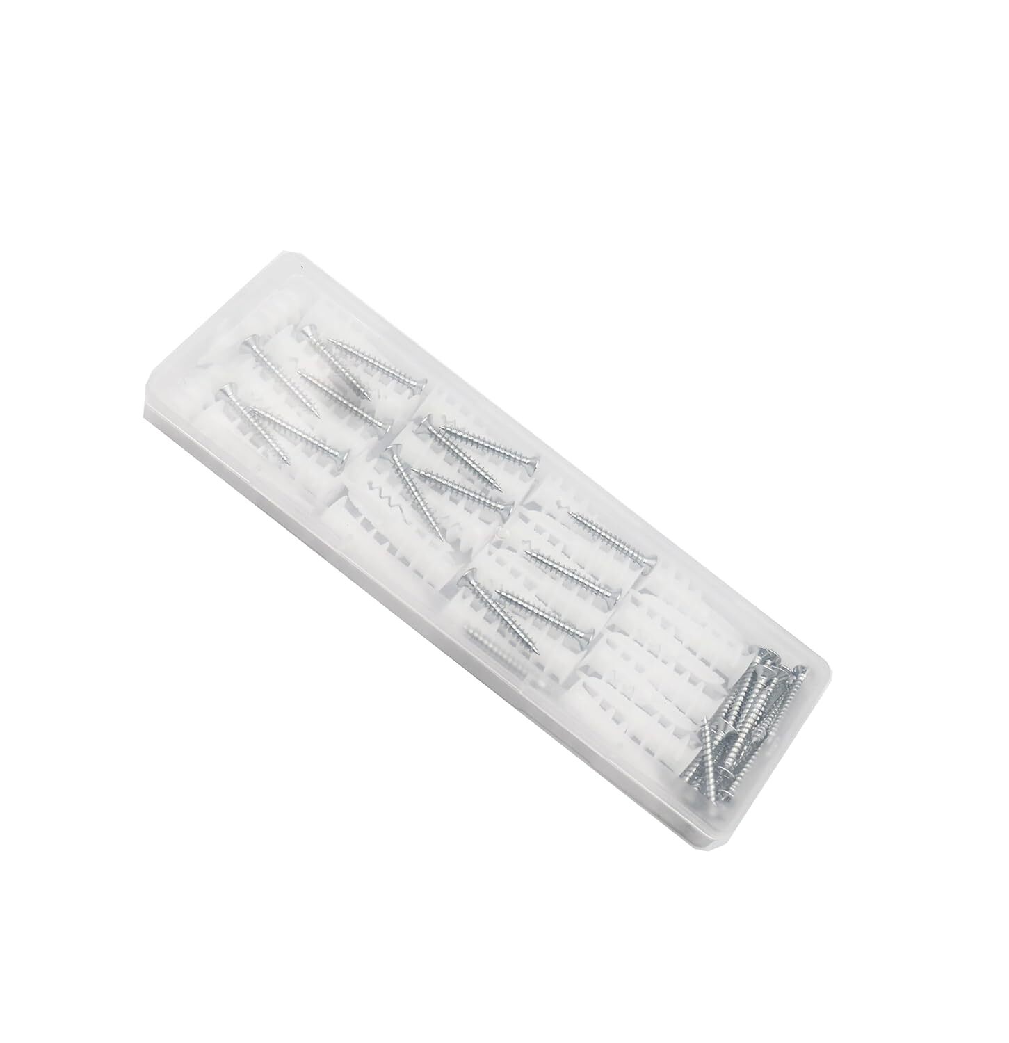 cSeao 60pcs #8 x 1-1/4” Drywall Anchors, Wall Anchors and Screws for Drywall,