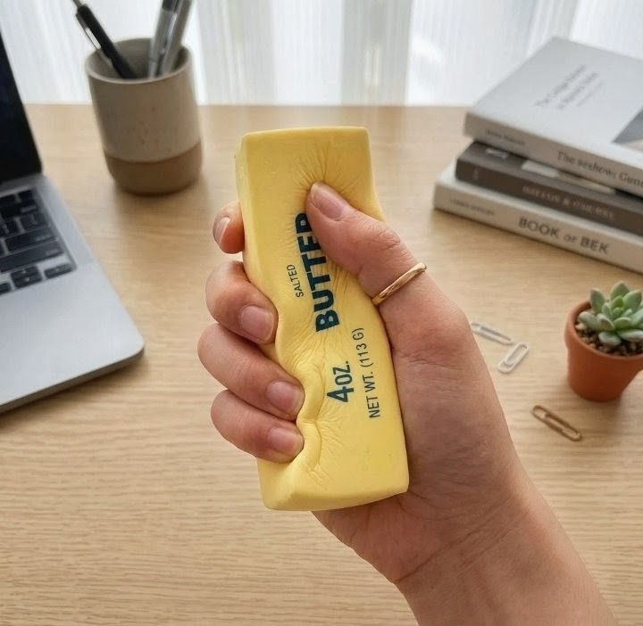 ✅ 1pcs Butter Stick Squishy Fidget Toy Soft Stress Relief ADHD Anxiety Squeeze ✅