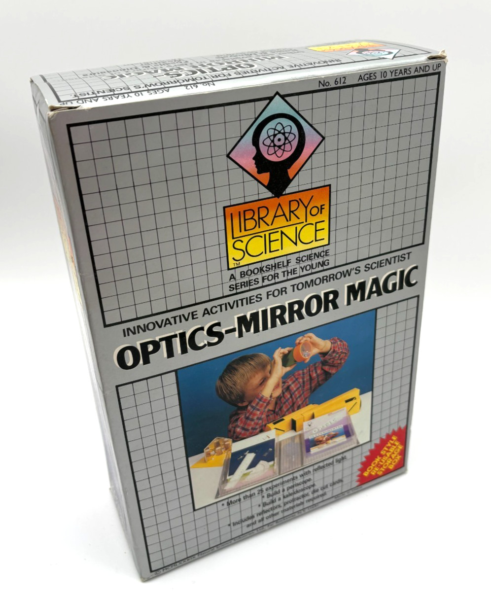Vintage 1989 Library of Science Kit Activities Scientist Optics Mirror Magic NOS