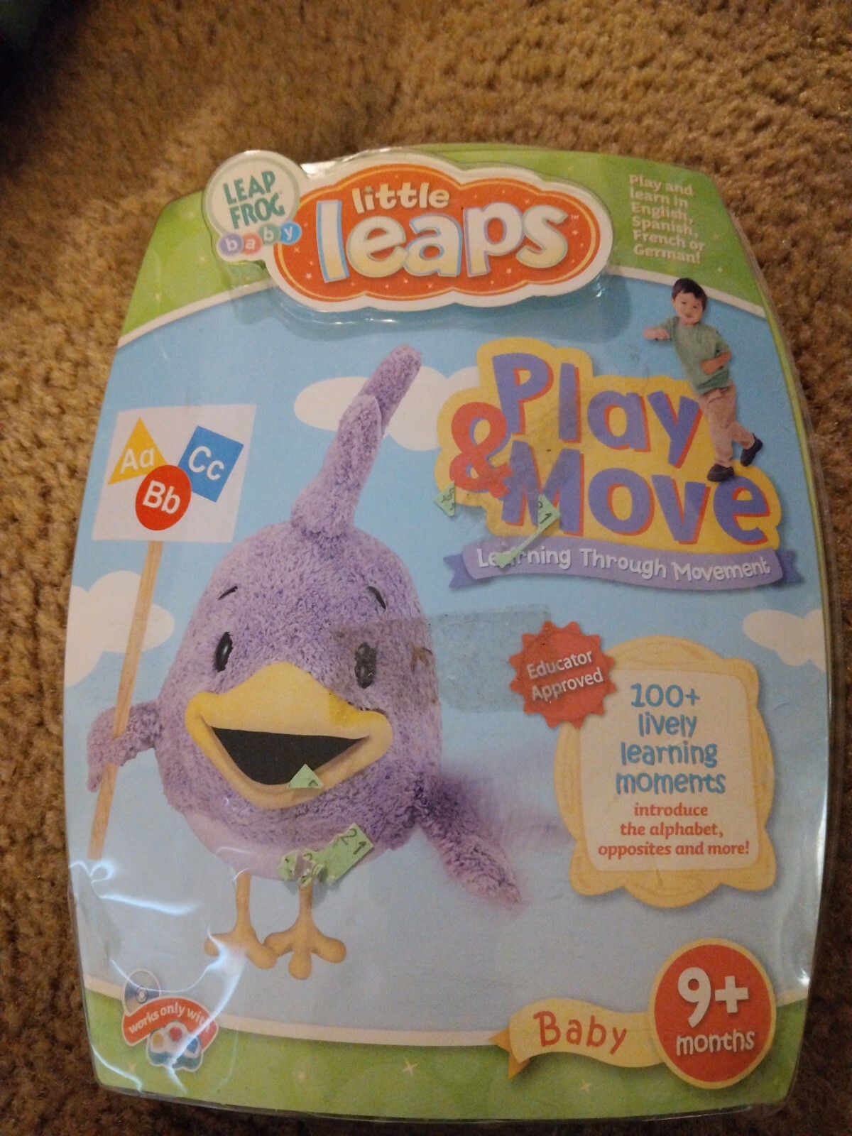 Leap Frog Baby Little Leaps Play & Move Alphabet and Opposites NEW