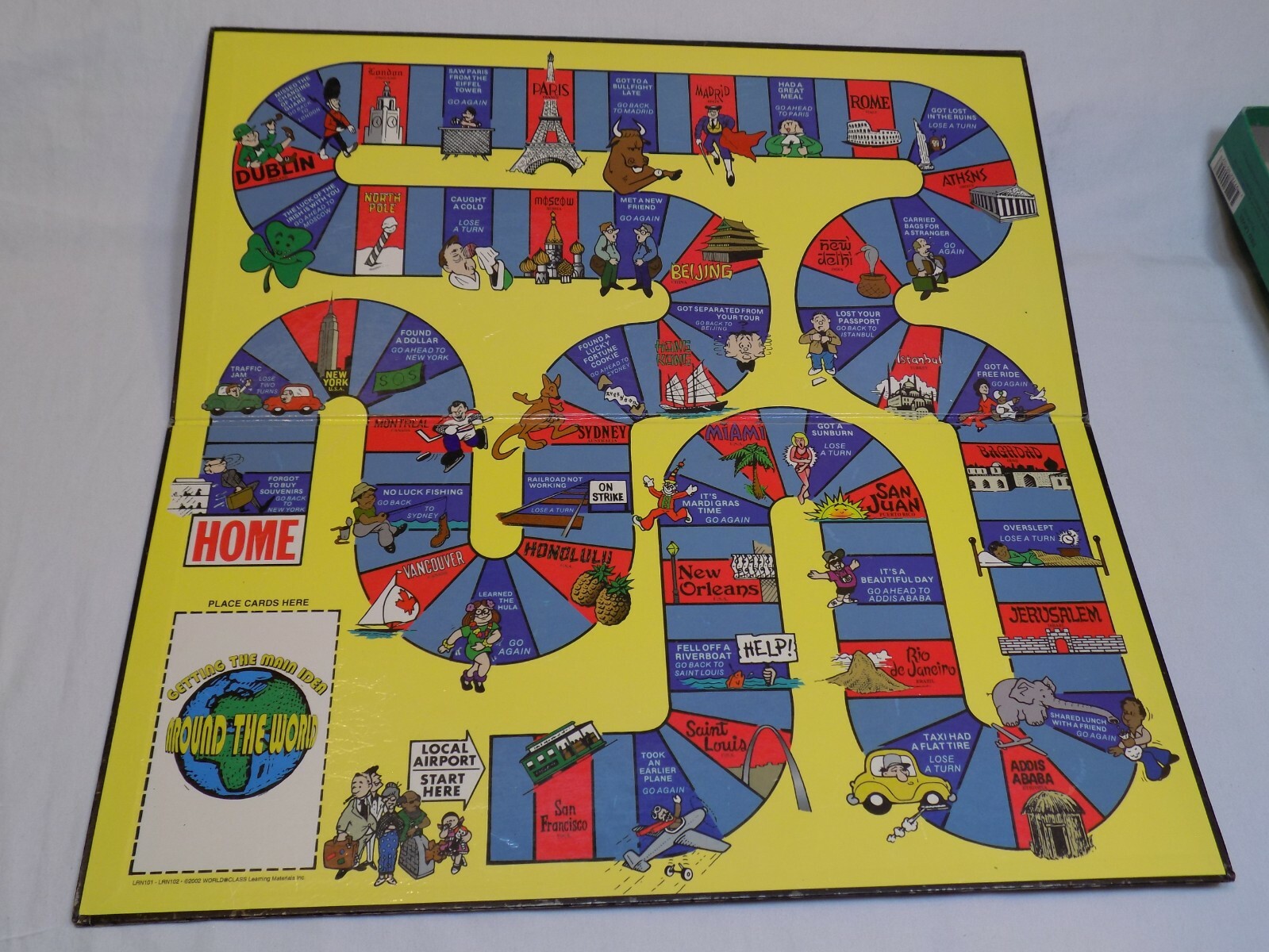 Getting the Main Idea Around the World Board Game Reading Comprehension Skills
