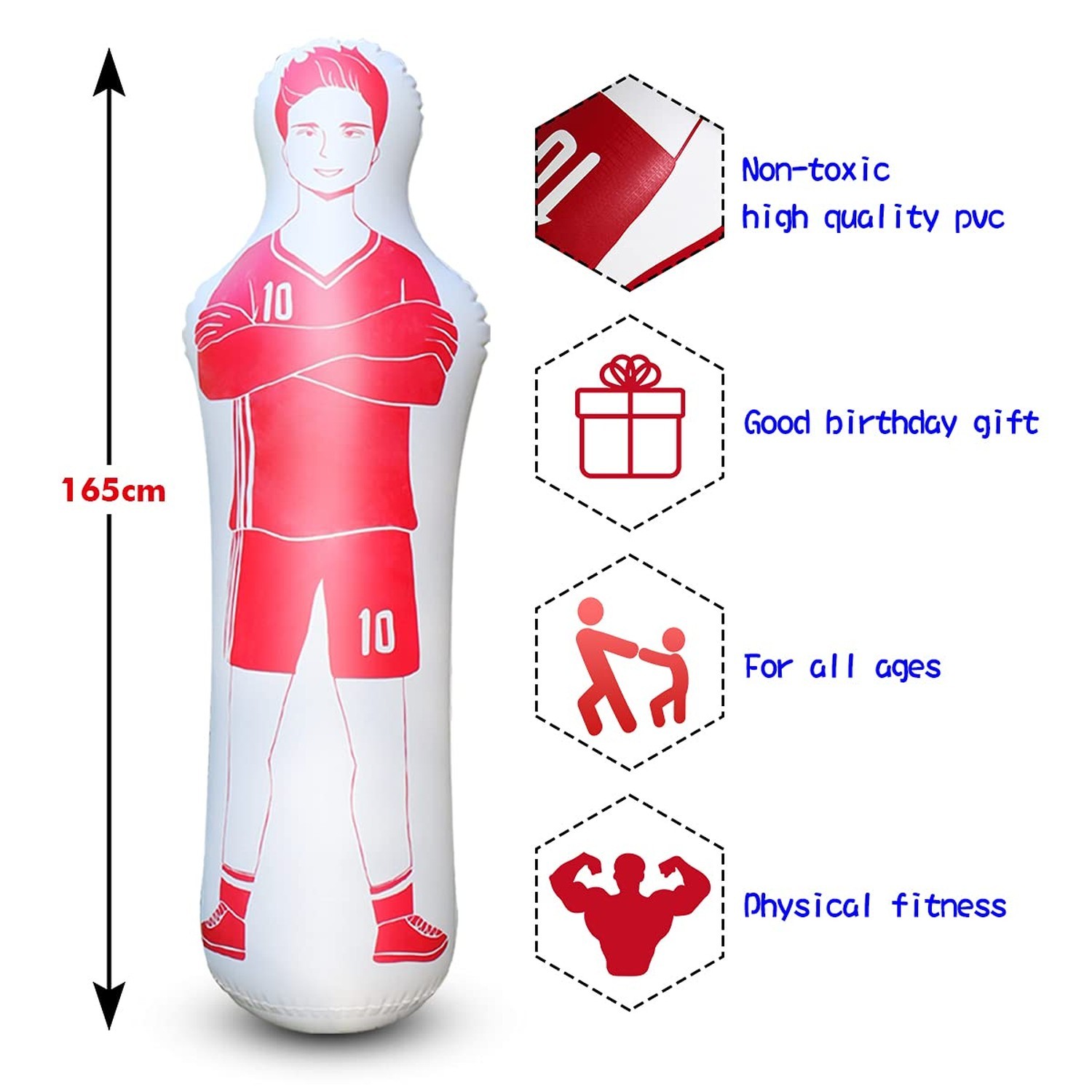 SUNSHINEMALL Inflatable Tackling Dummies for Football Practice Poles,Soccer T…