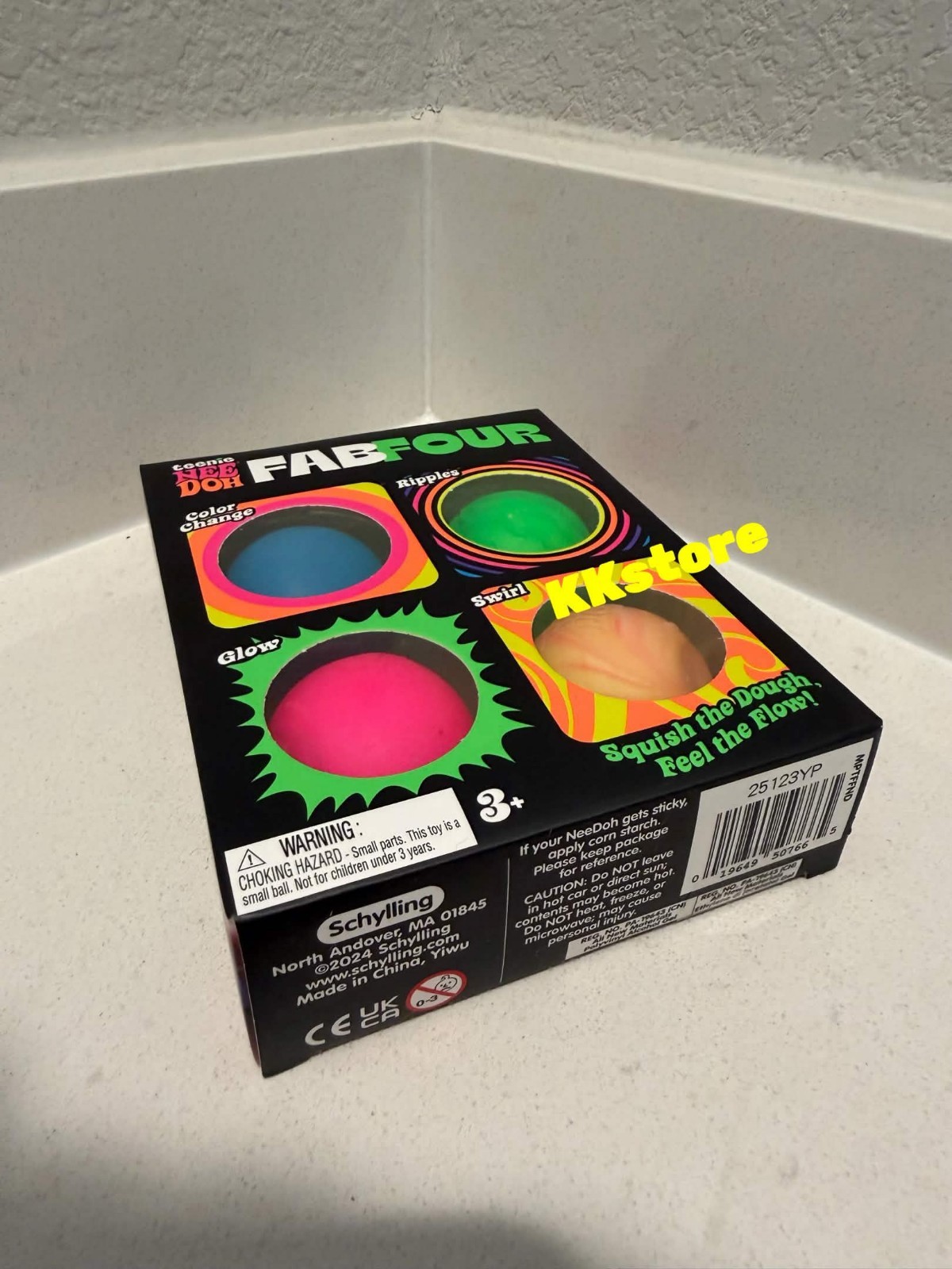 Needoh Teenie Fab Four 4-Pack Nee Doh Set of 4 SAME DAY SHIP NEW SEALED