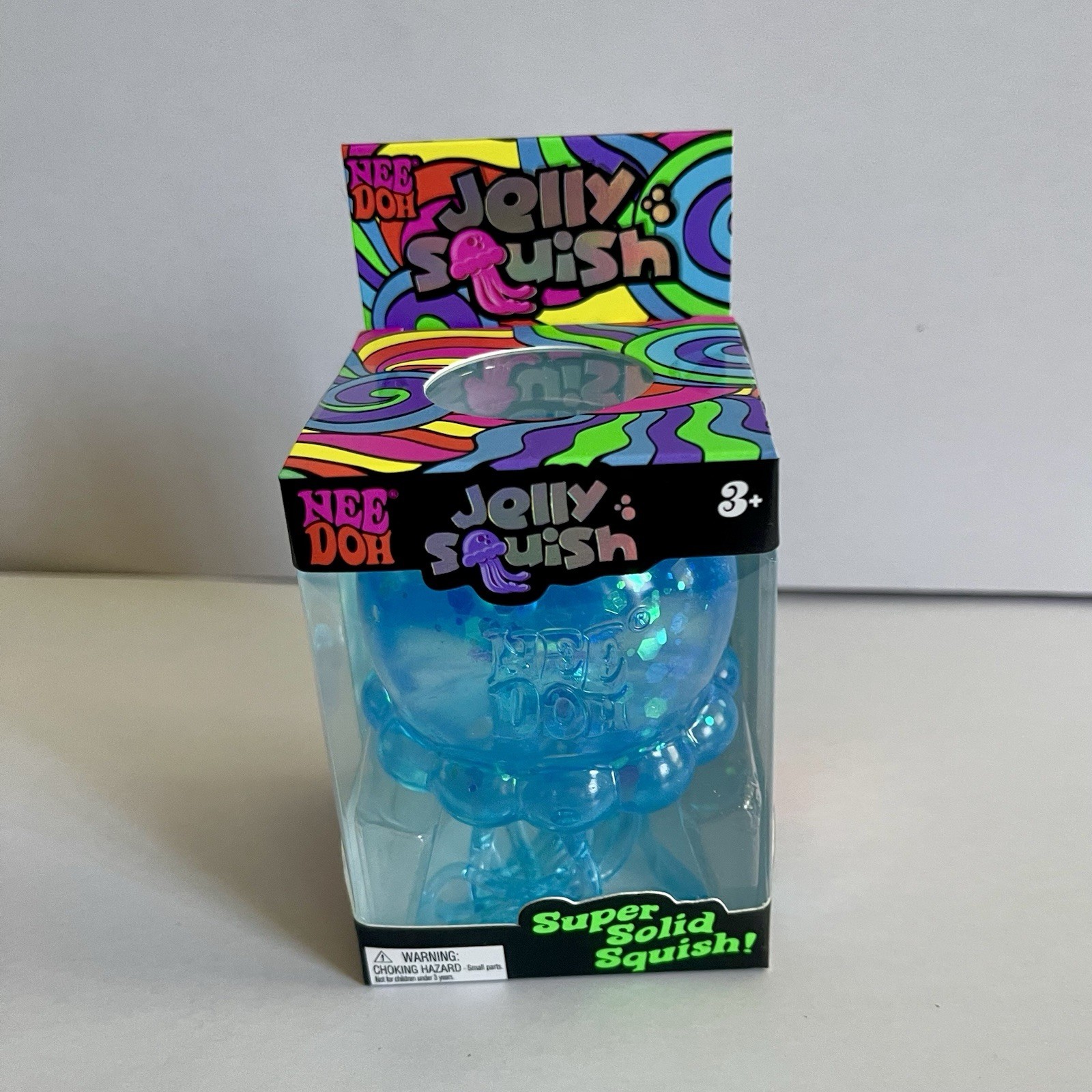 NeeDoh Jelly Squish JellyFish BLUE