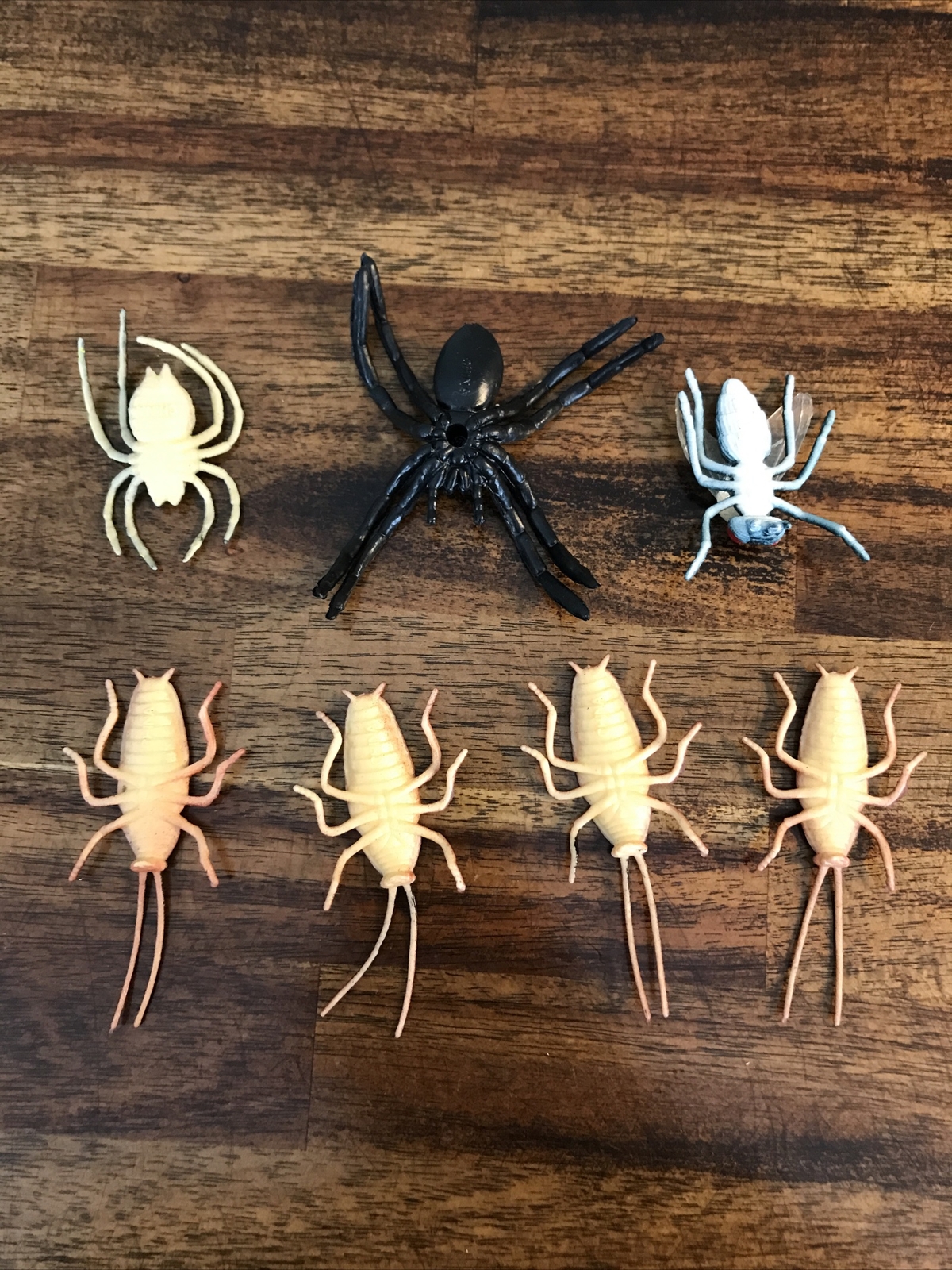 VTG Rubber Insect Bug Spider Beetles lot Figure Toy Educational Play